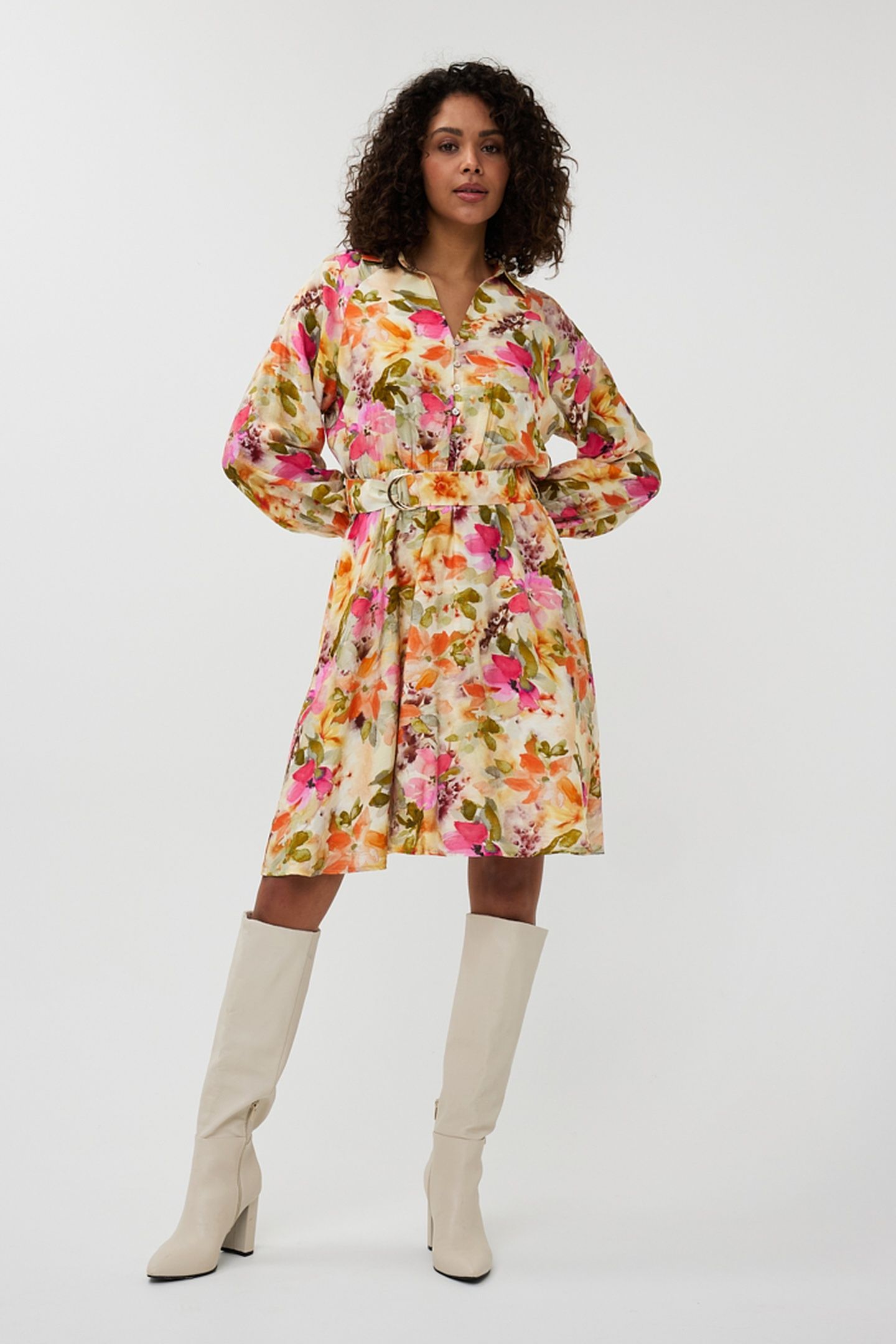 DRESS RAGLAN FLORAL GARDEN PRINT 4