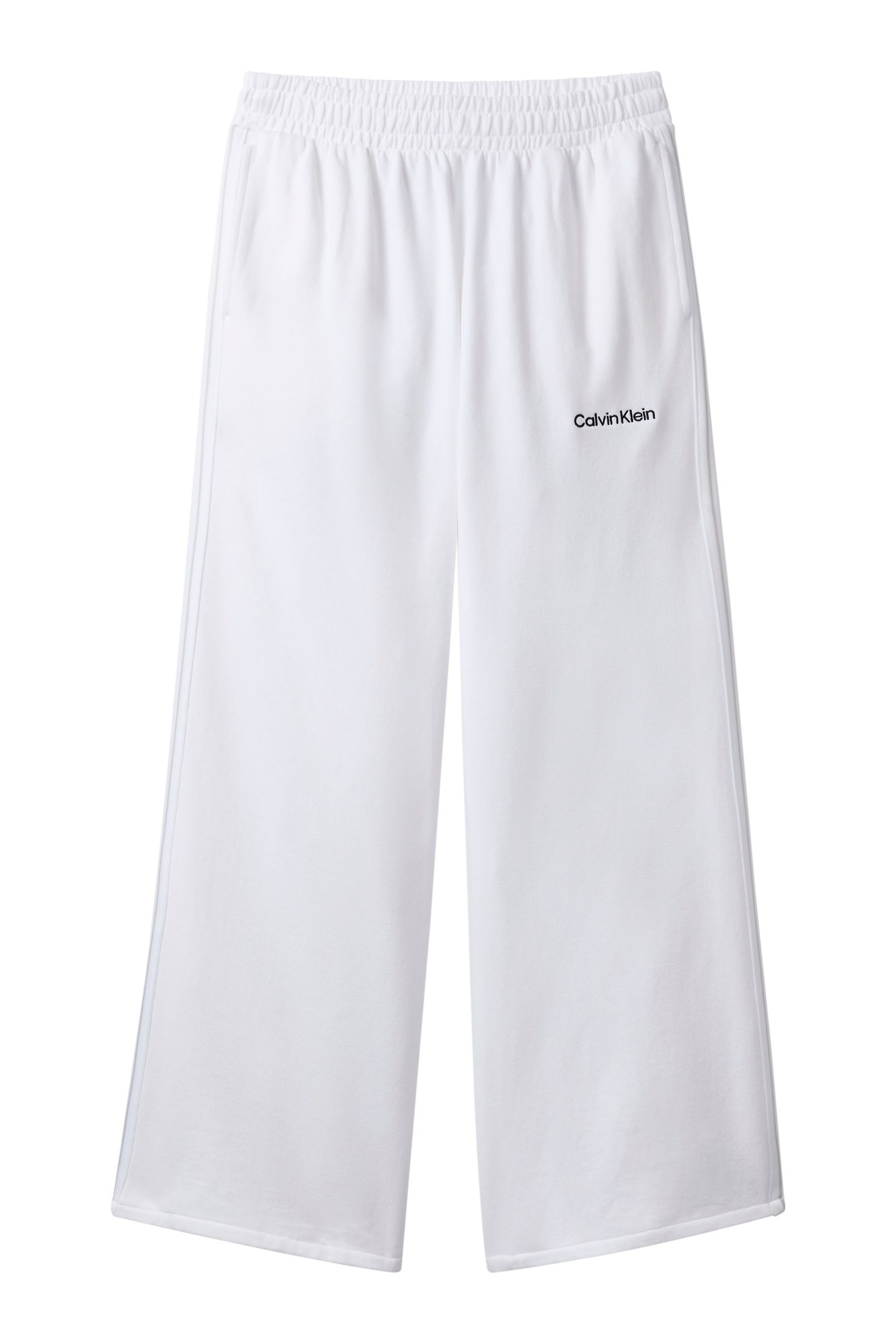 FRENCH TERRY WIDE LEG SWEATPANTS CLASSIC WHITE 5