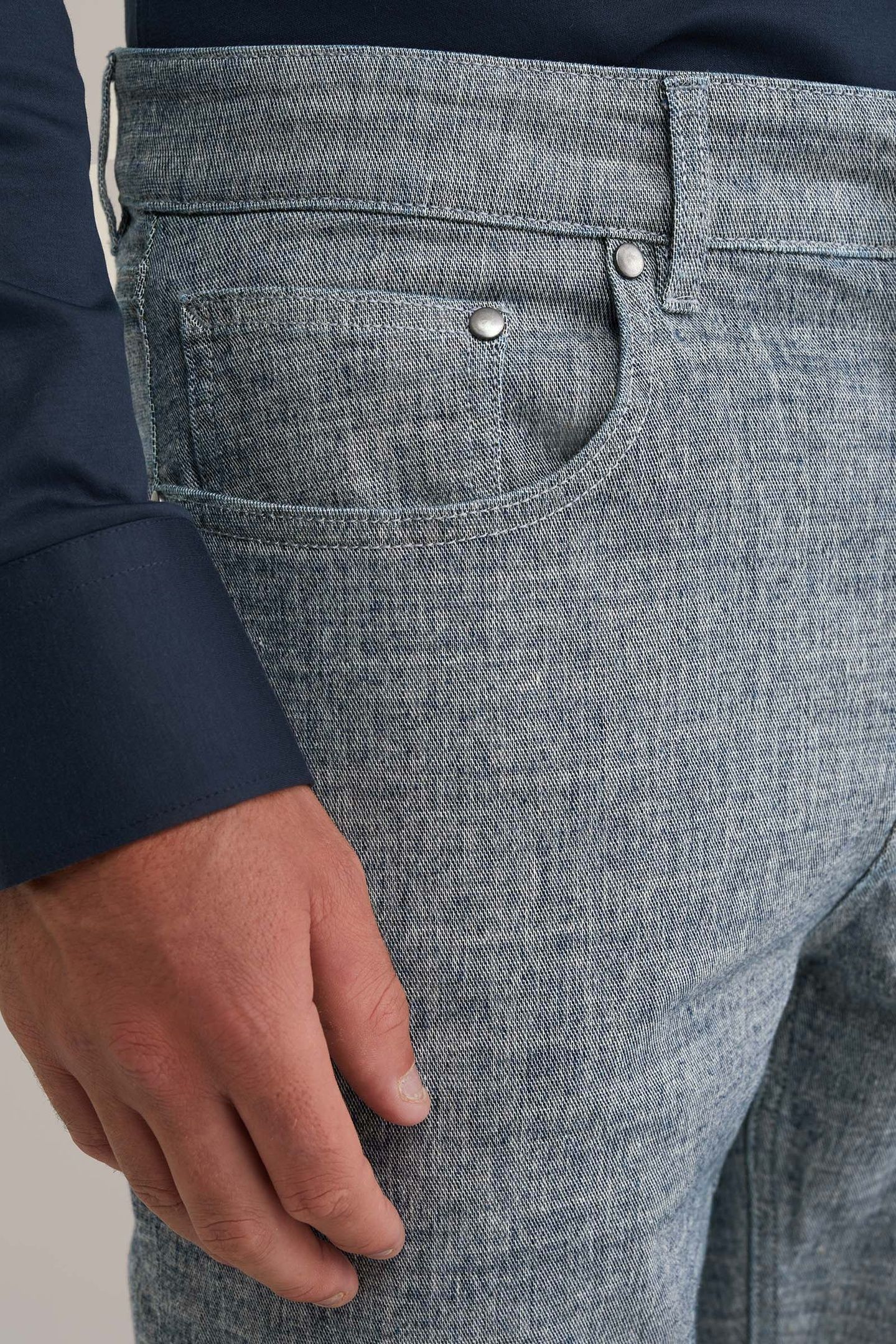 5-POCKET MID WAIST BLUE 5