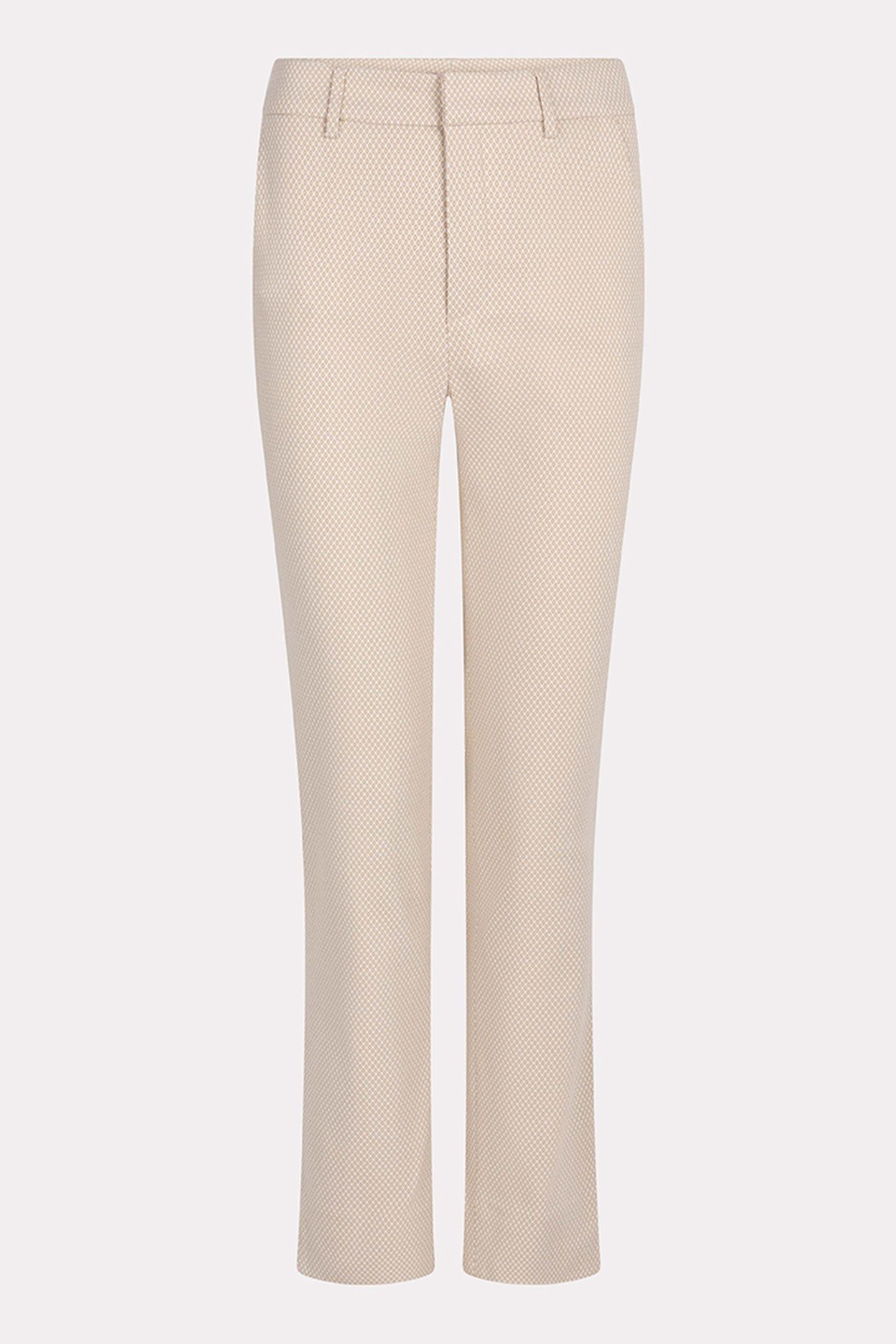 TROUSERS JACQUARD SQUARE SAND 7
