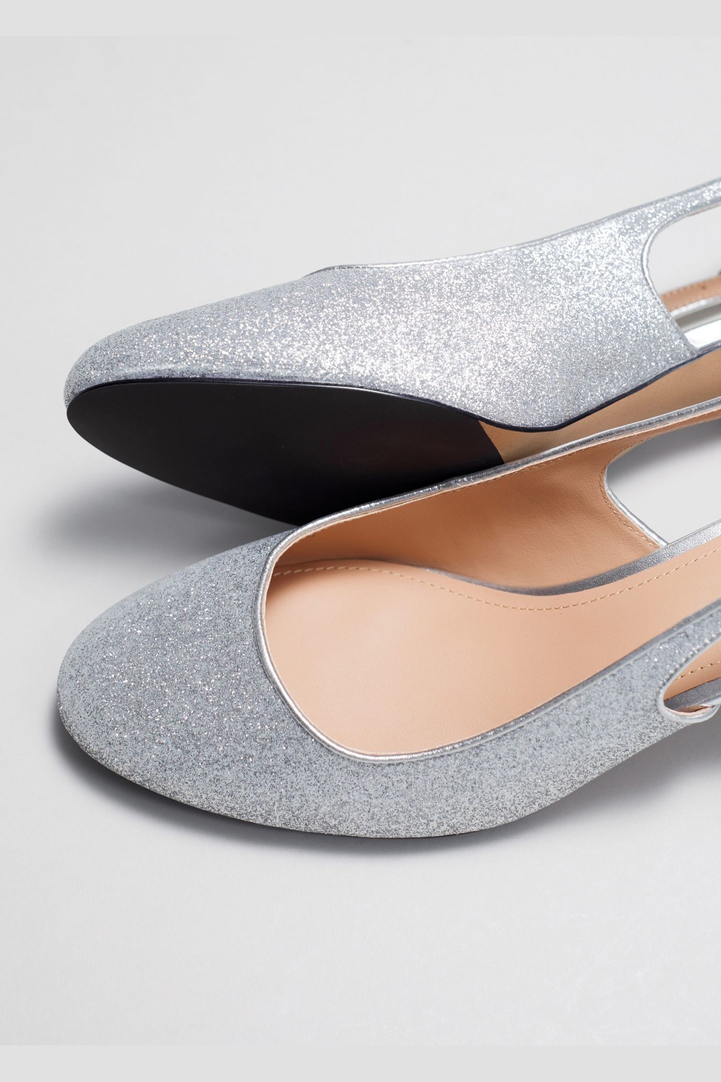 HASEL BLOCK HEEL PUMP SILVER 3