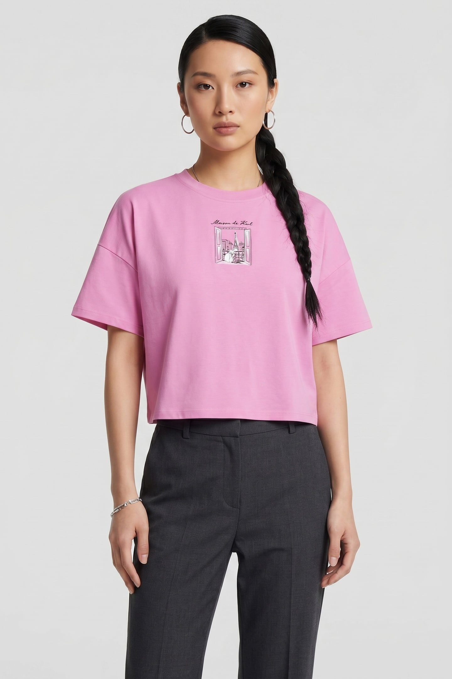 PARIS SKETCH WINDOW BOXY TEE OPERA MAUVE 1