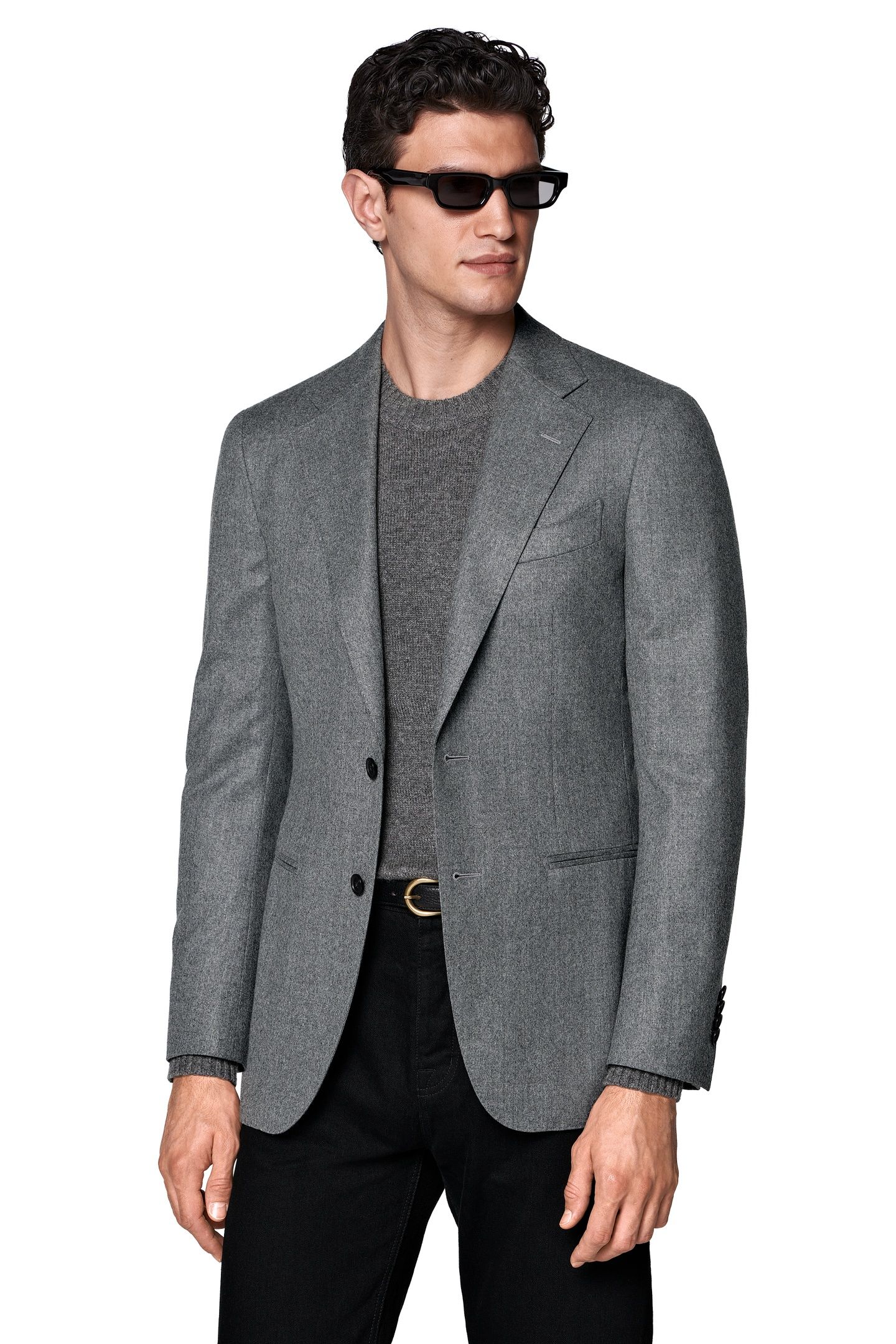 HAVANA MID GREY PURE WOOL S120 SEPARATE SUIT JACKETS MID GRE 2