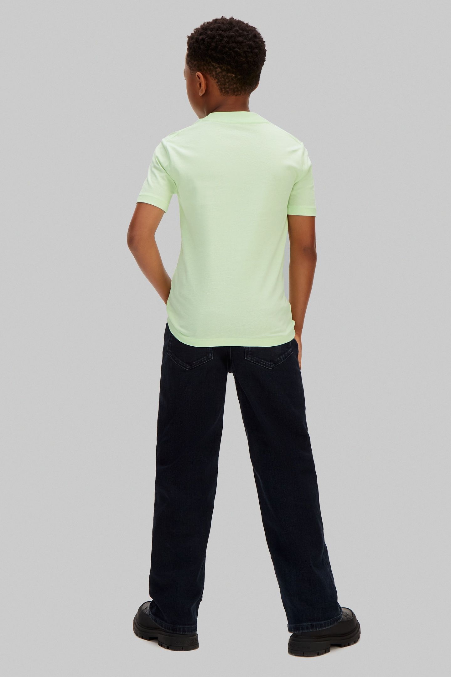 BOYS CK CHEST LOGO SS T-SHIRT PATINA GREEN 4