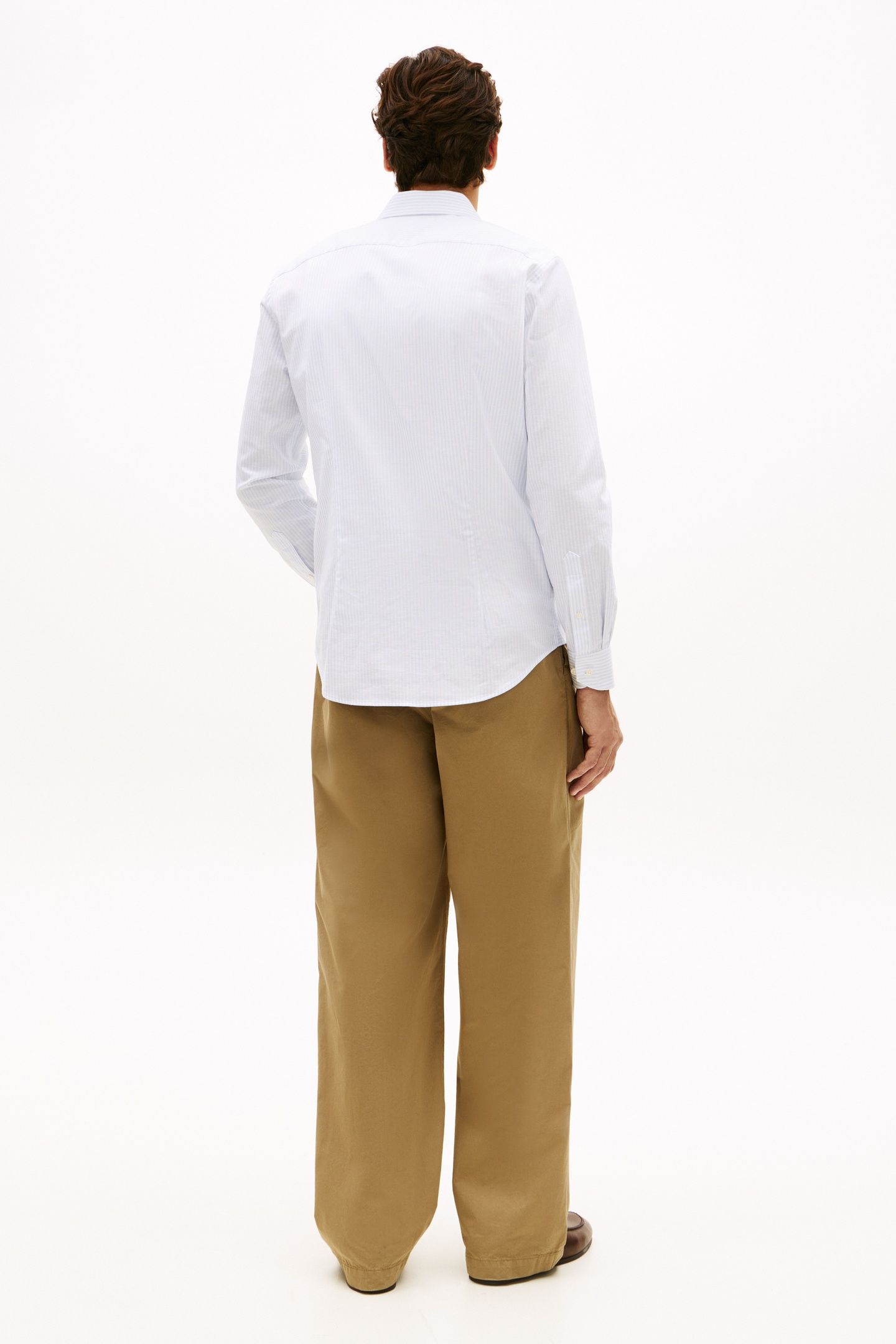 FLEX COLLAR COTTON SHIRT BREEZY BLUE 3