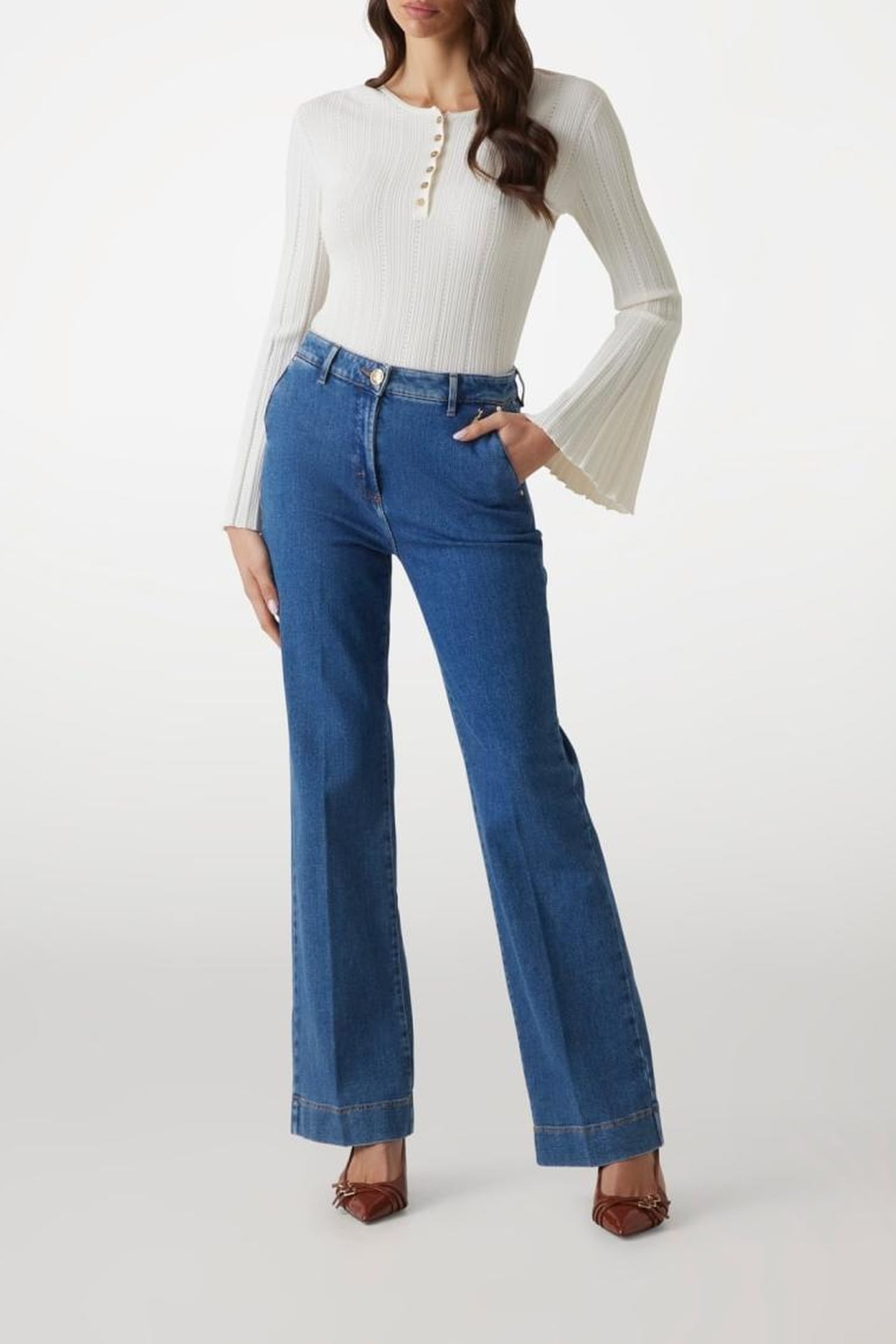 MALIKA STRAIGHT DENI MEDIUM BLUE WASH 1