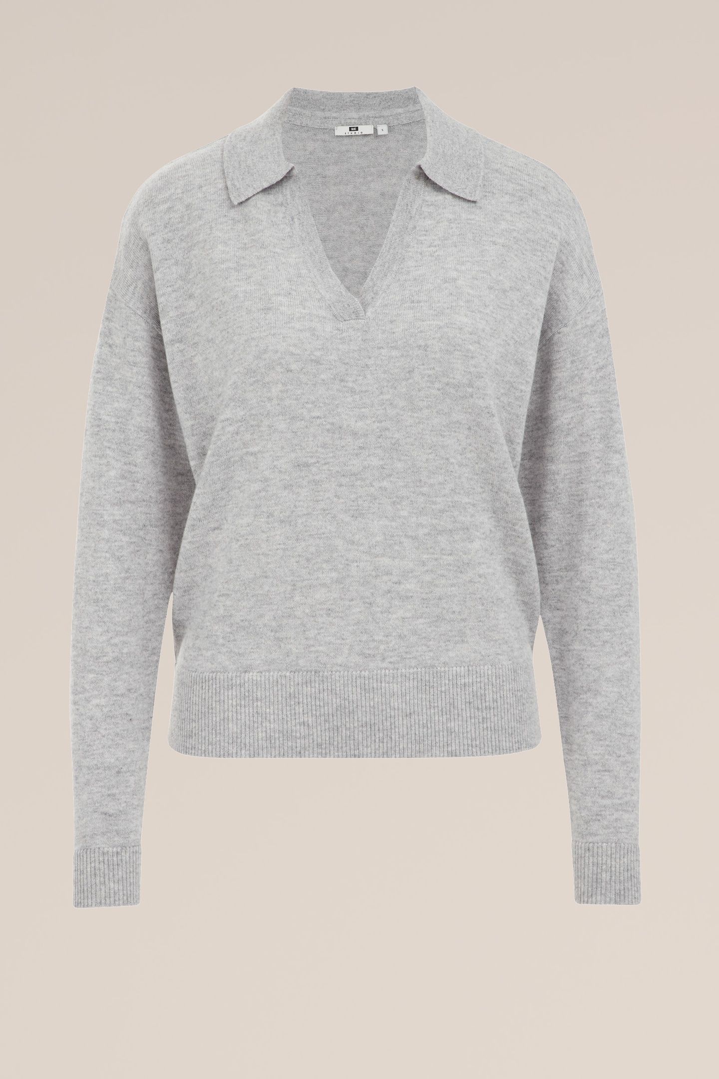 KNITTED PULLOVER LIGHT GREY 4