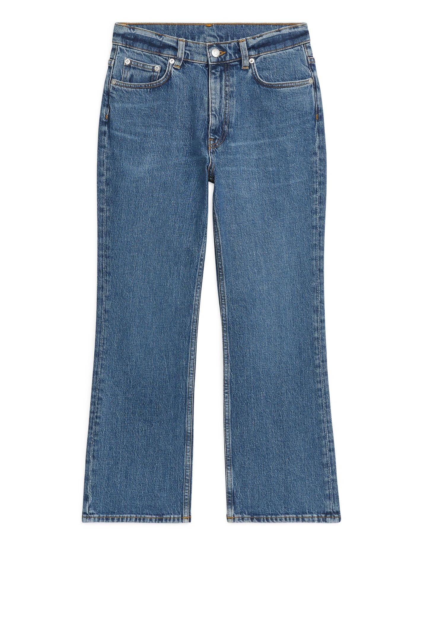 FERN CROPPED FLARED STRETCH BLUE 3