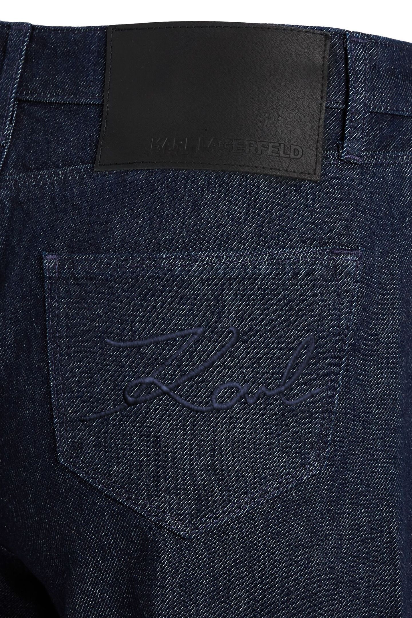 MID RISE WIDE LEG DENIM PANTS DARK BLUE 5