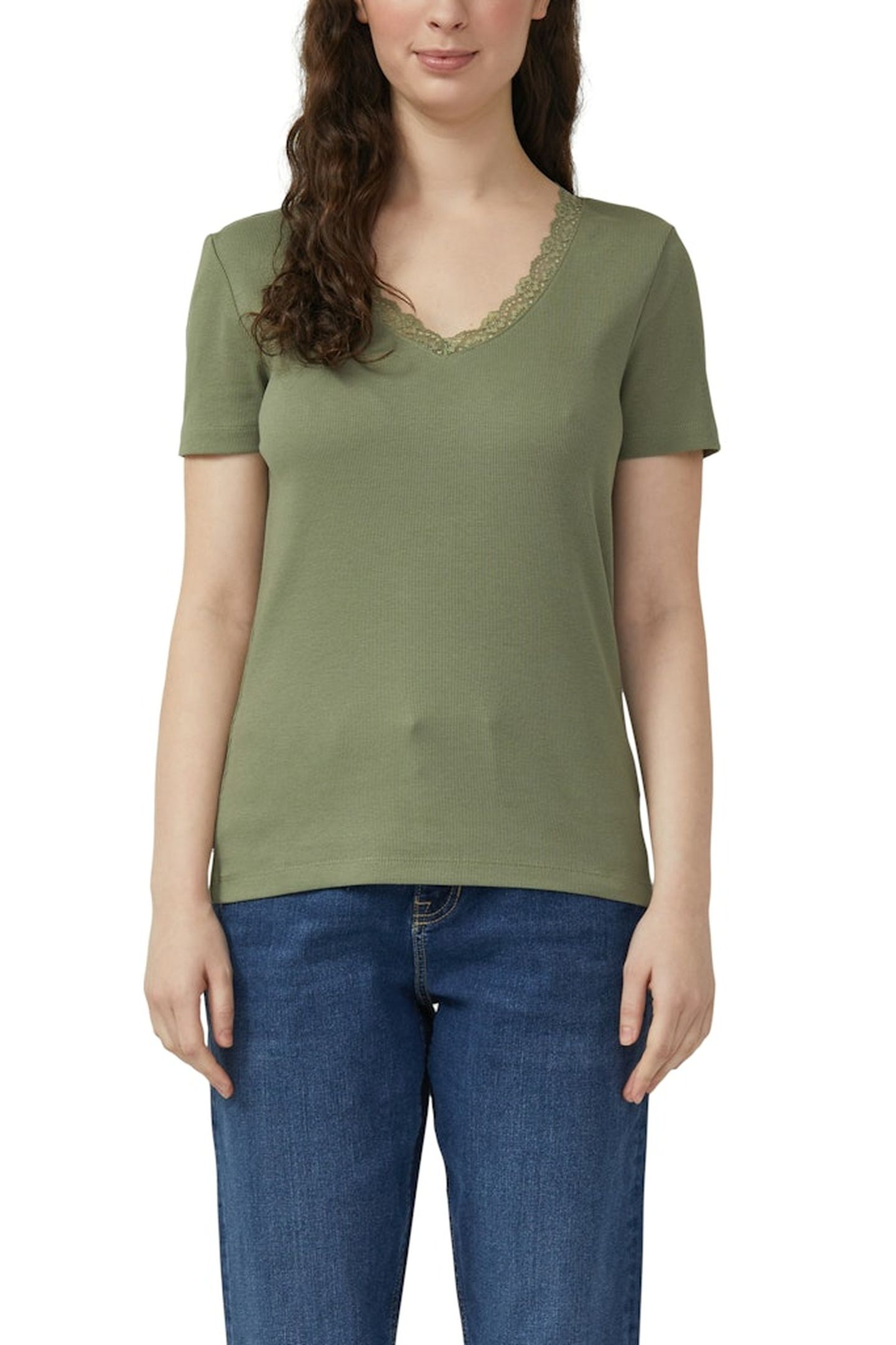 S.OLIVER T-SHIRTS ARMY GREEN 3