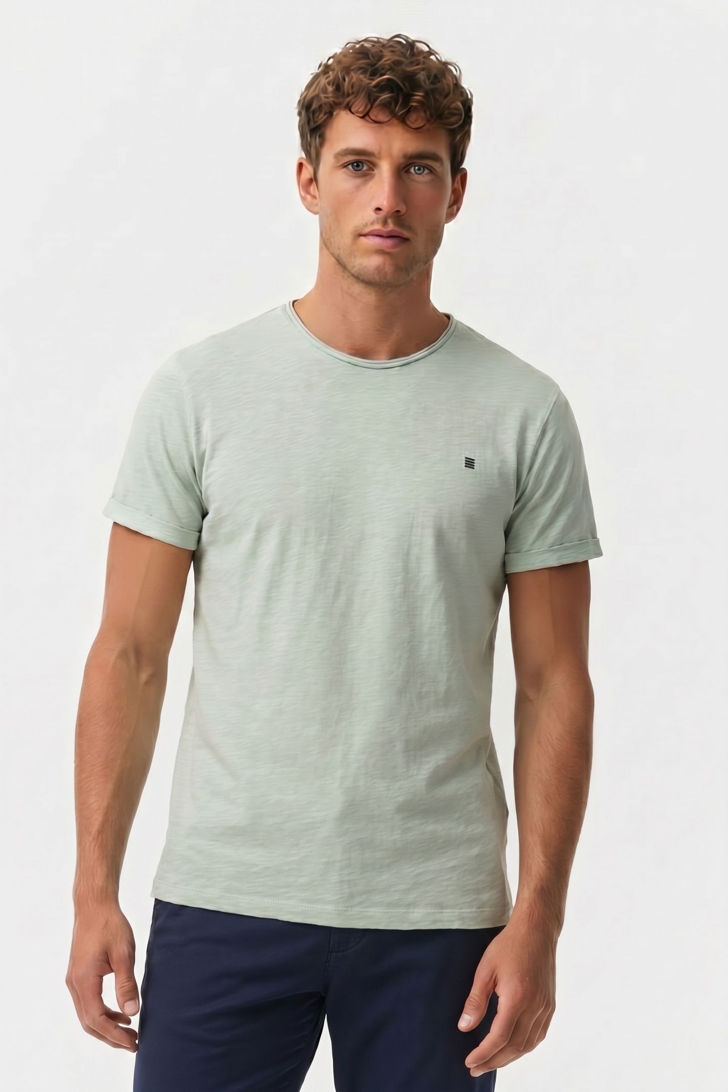 T-SHIRT CREWNECK SLUB MINT 1