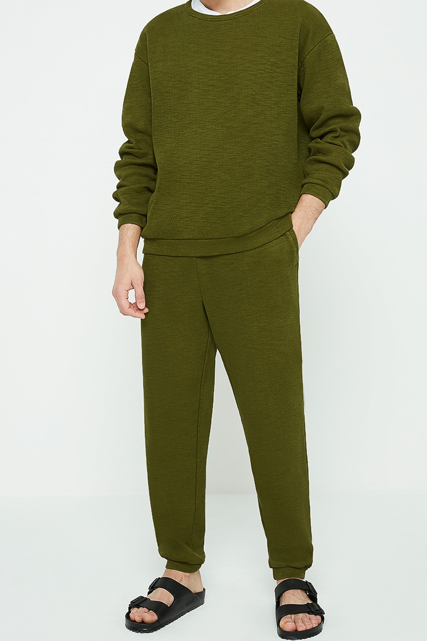 KRYBOROW SWEAT PANTS ARMY 1