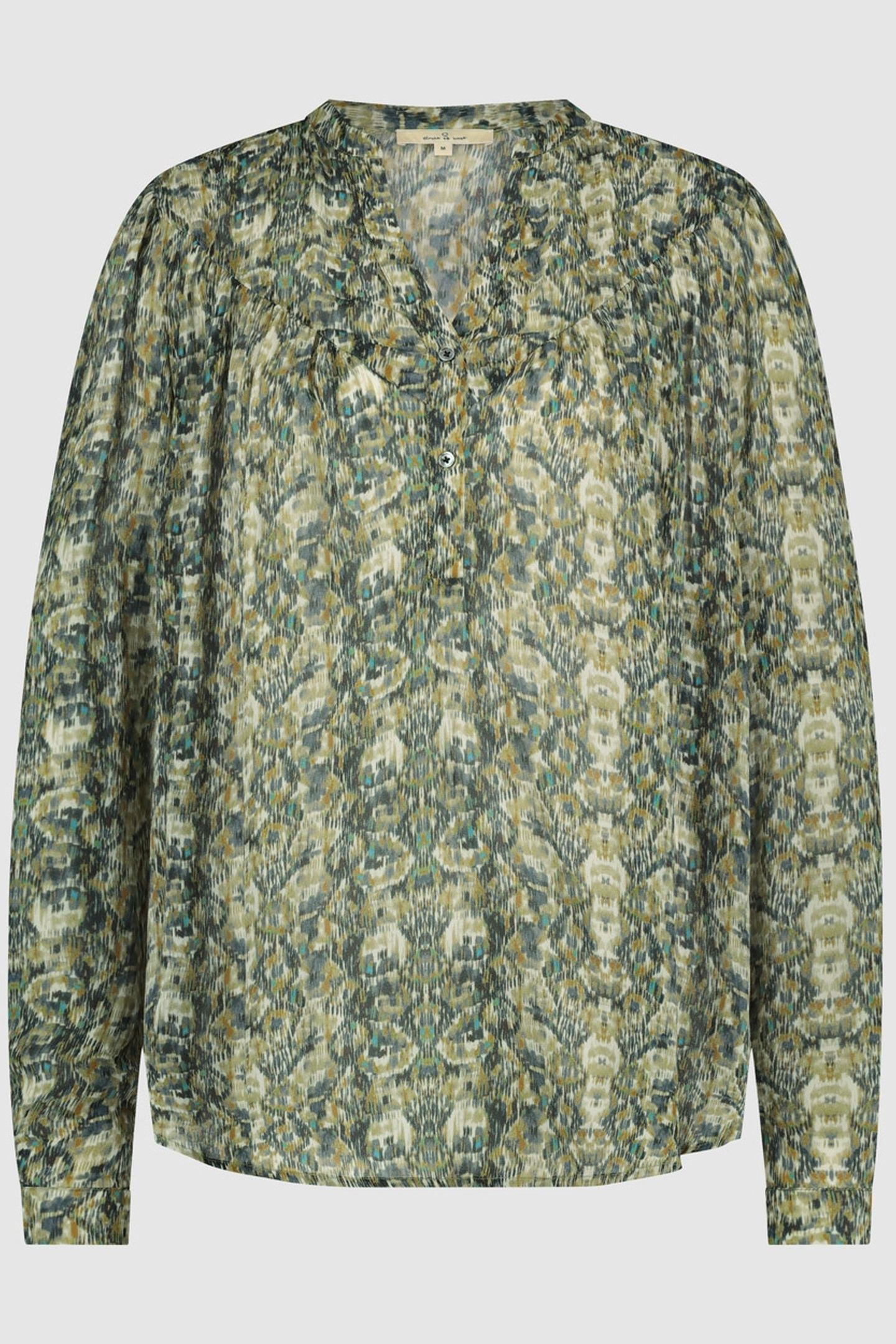 OLIVE BLOUSE BLURRY BLUE 2