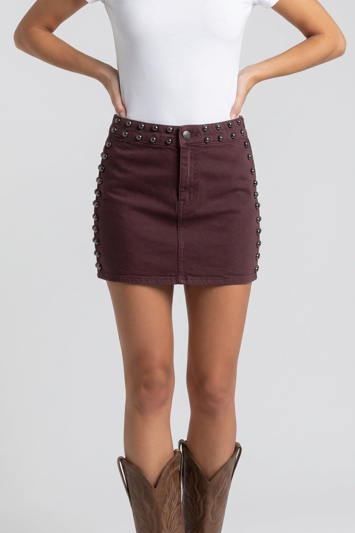 FIDELINE SKIRT BROWN 1