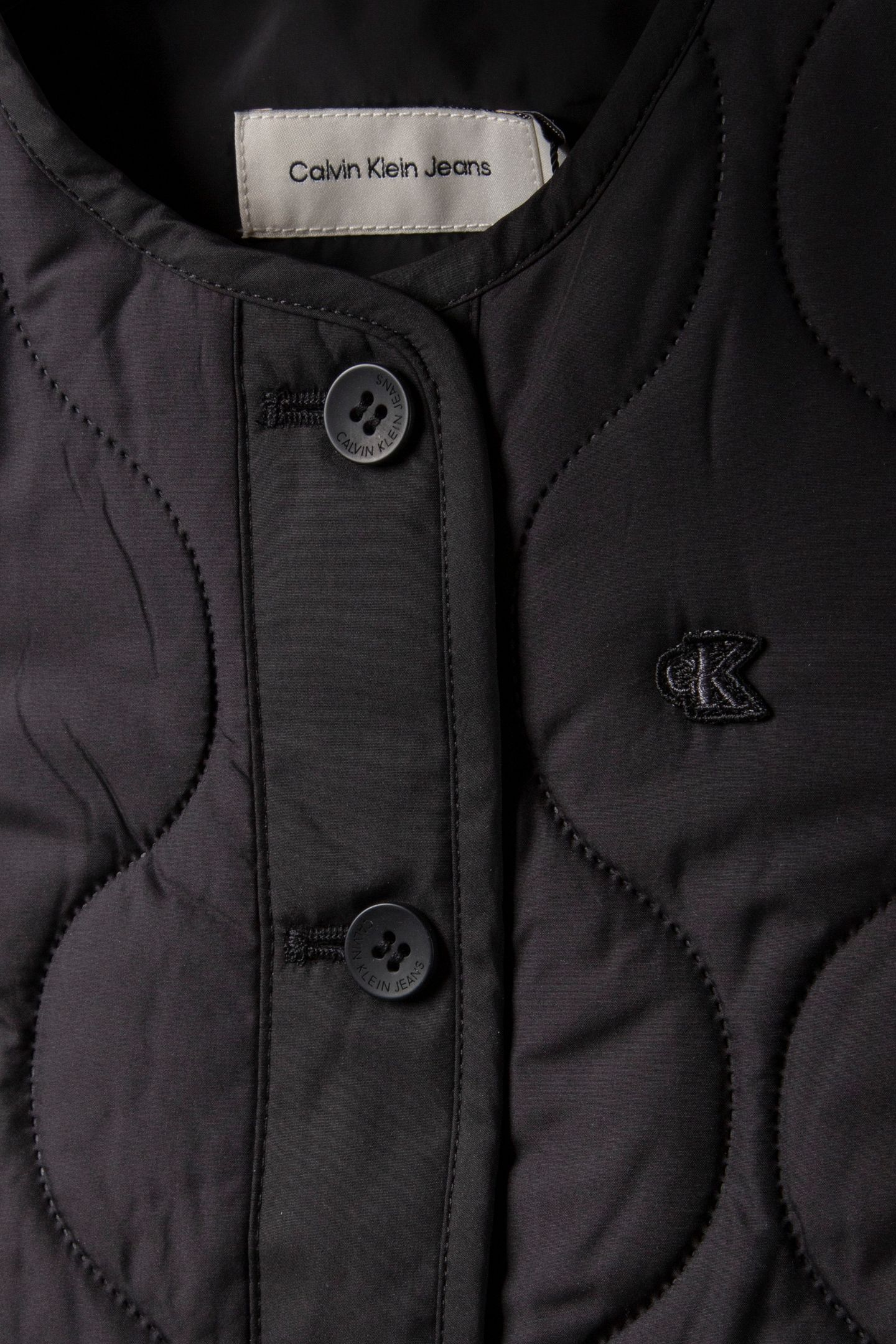 GIRLS QUILTED JACKET BLACK 3