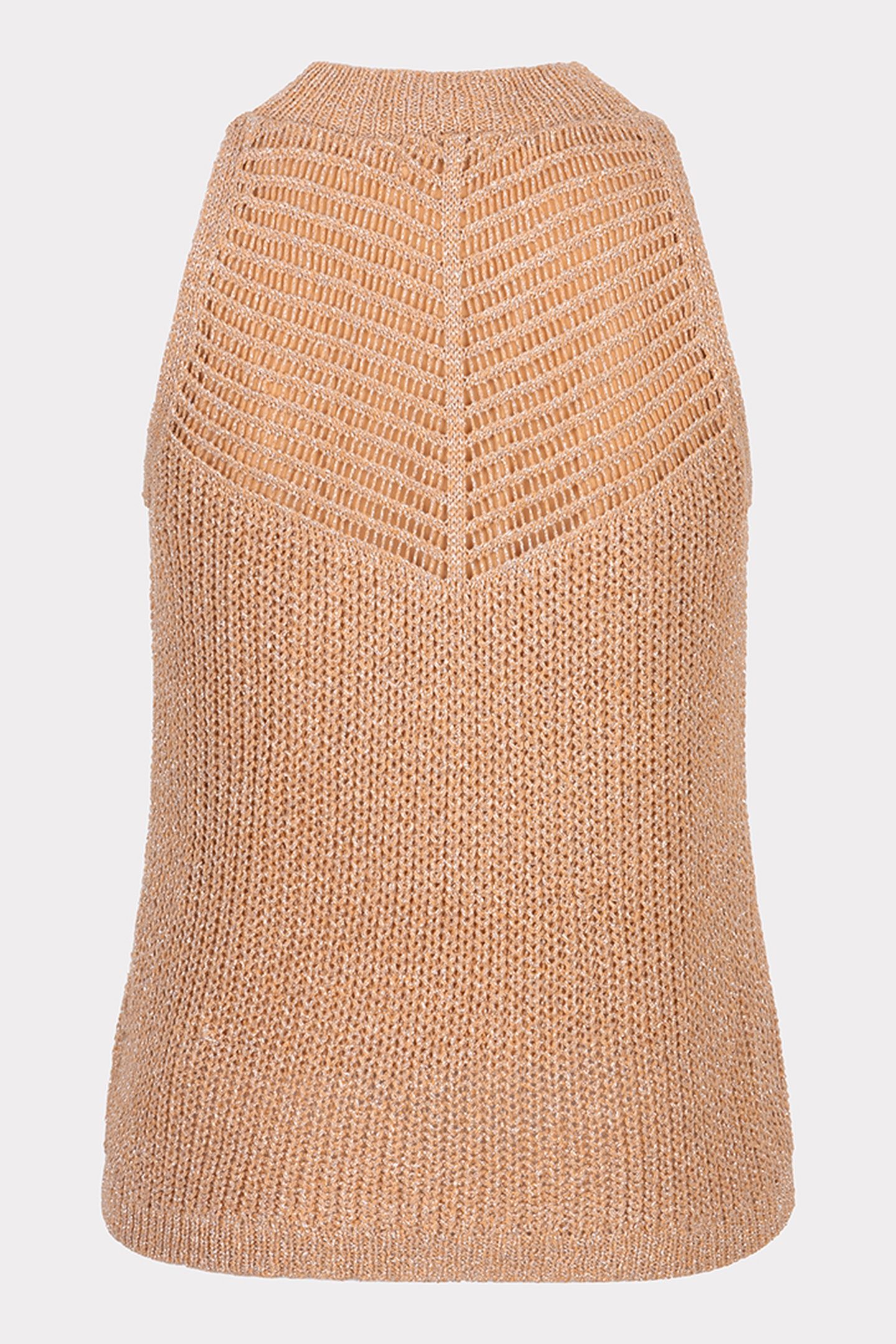 TOP KNITTED DOUBLE V LUREX PRALINE 5