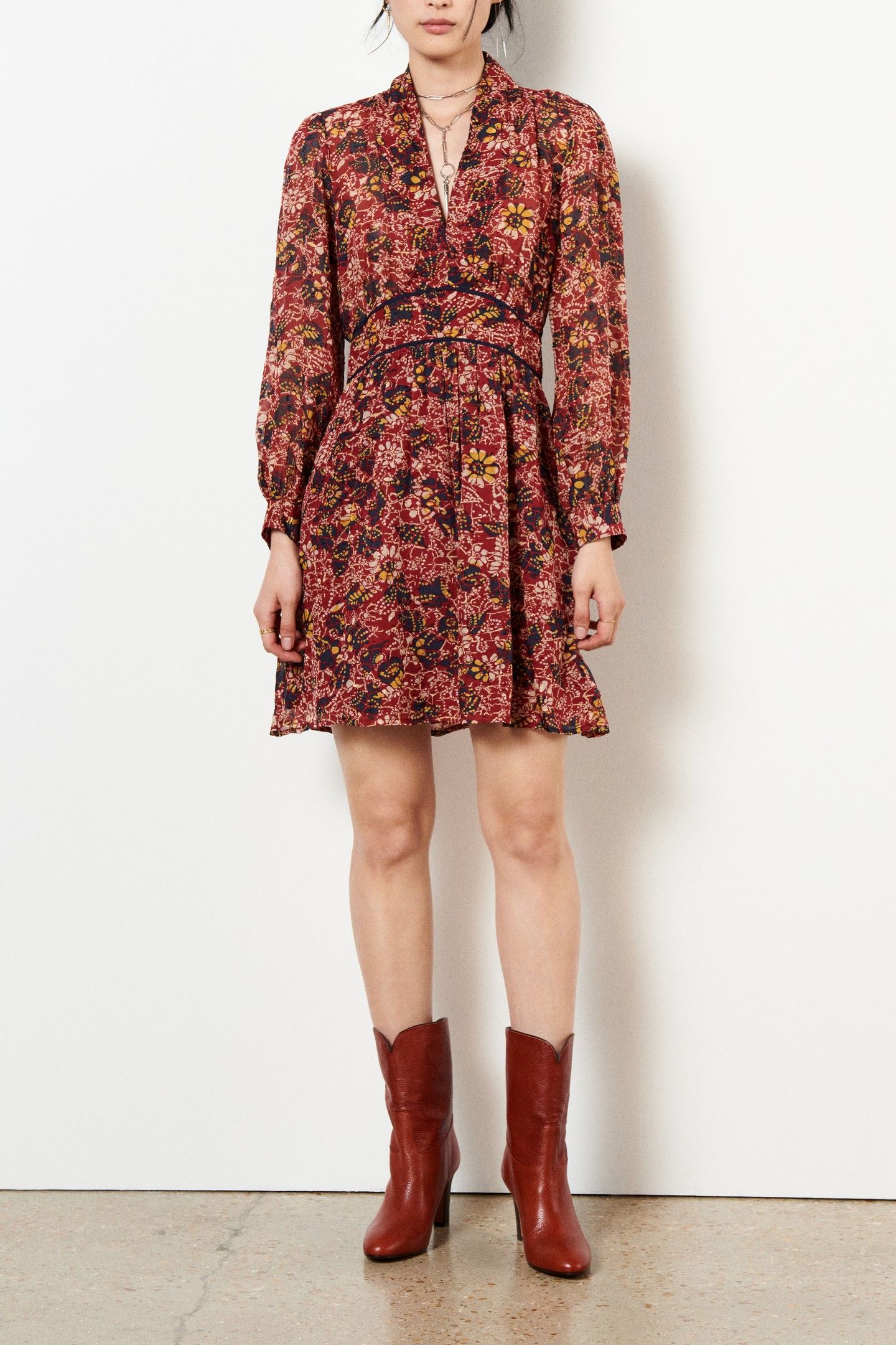 ROBE GIANI BORDEAUX 4