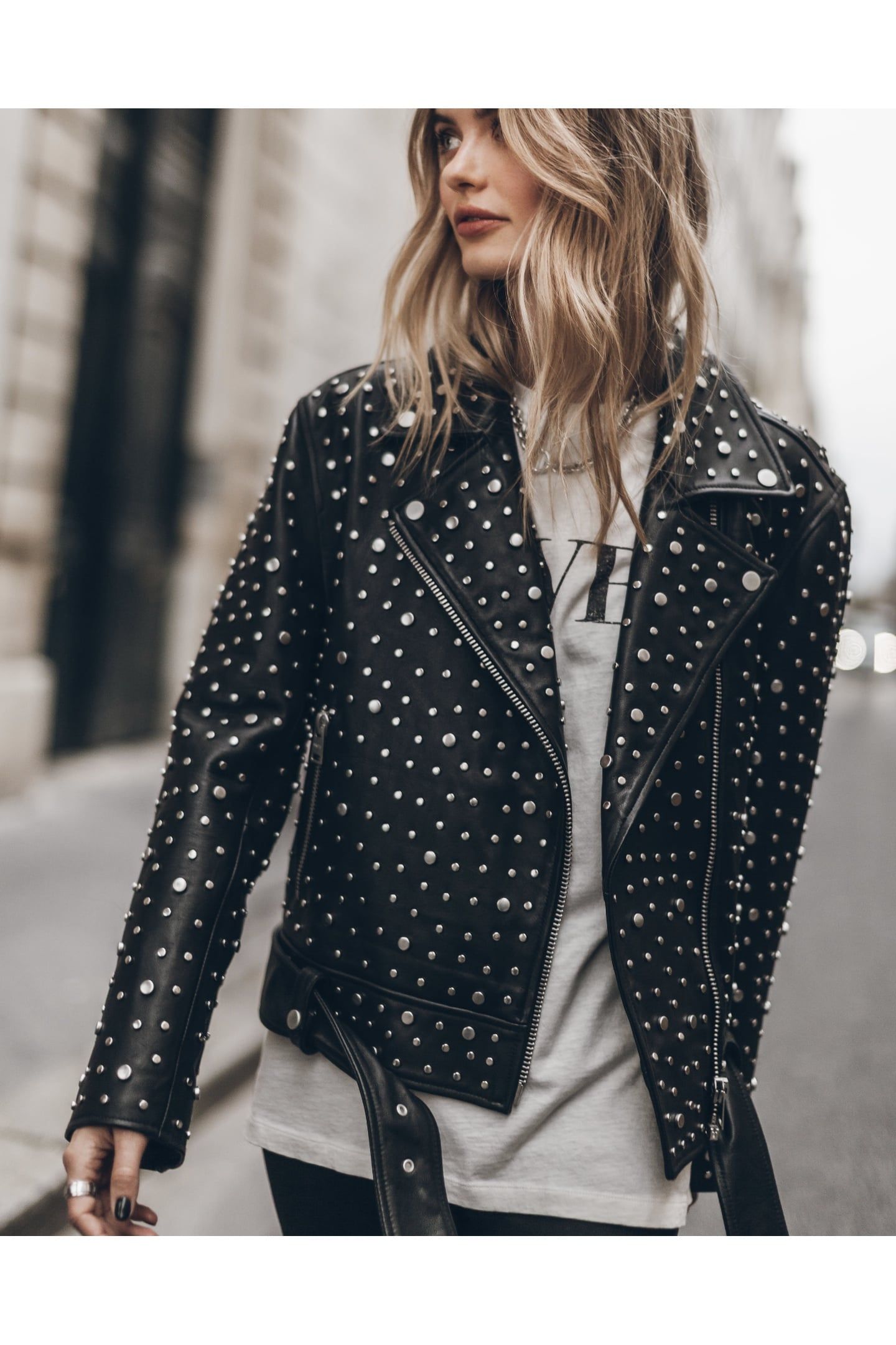 THE STUDDED LEATHER JACKET 1