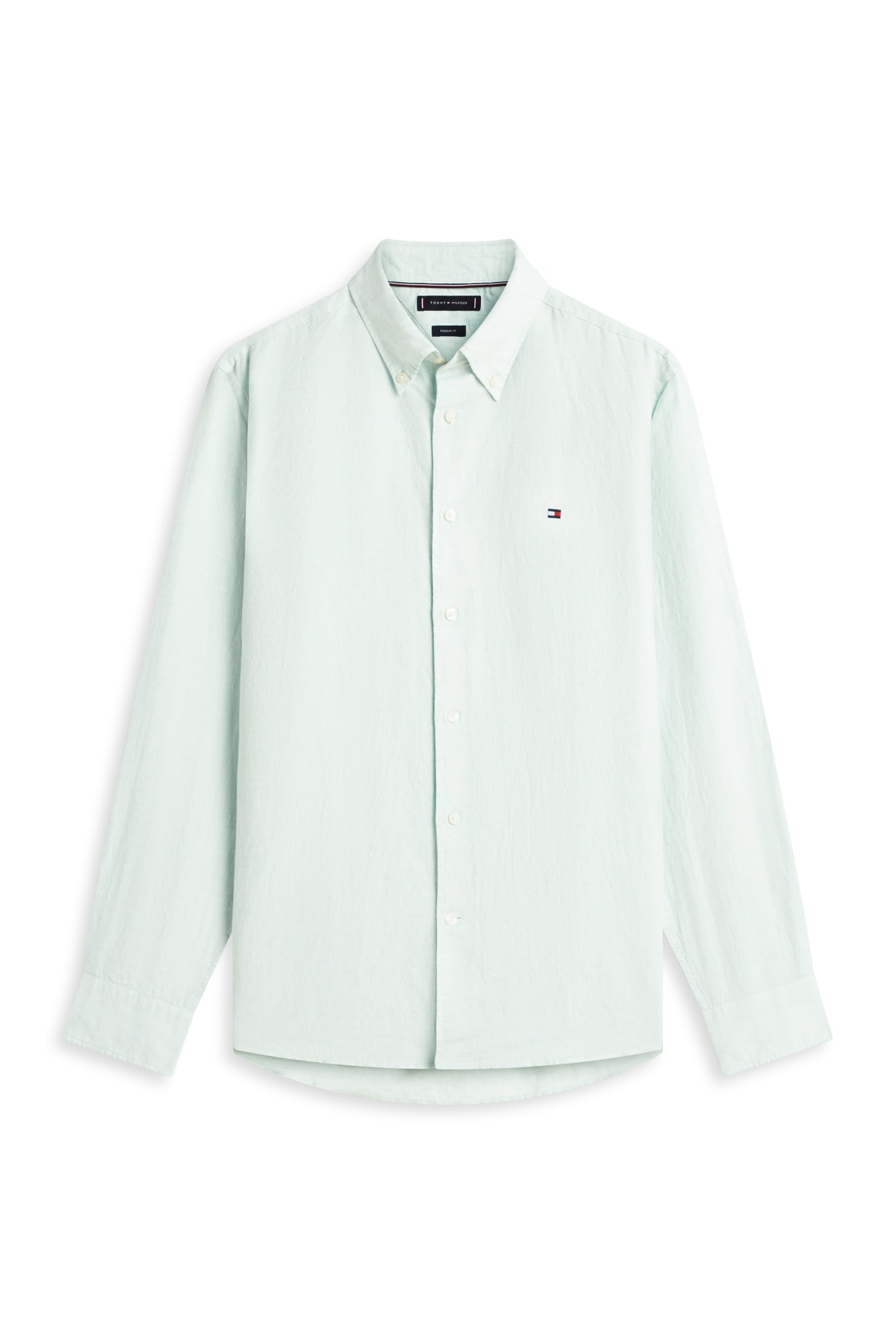 LINEN BLEND DOBBY RF SHIRT CRUSHED MINT 4