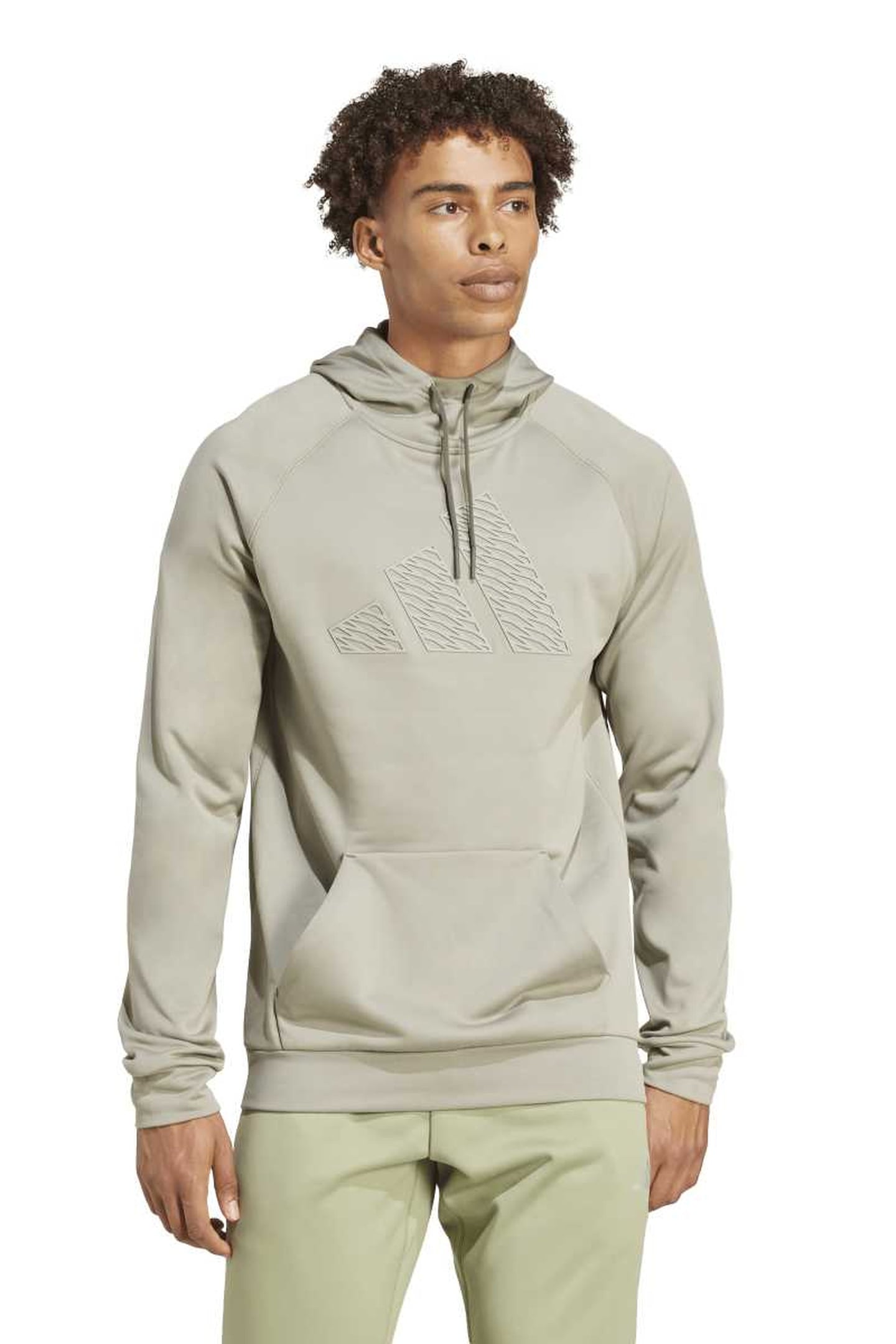 UNISEX PERFORMANCE GAME & GO TRAINING HOODIE SILVER PEBBLE 1