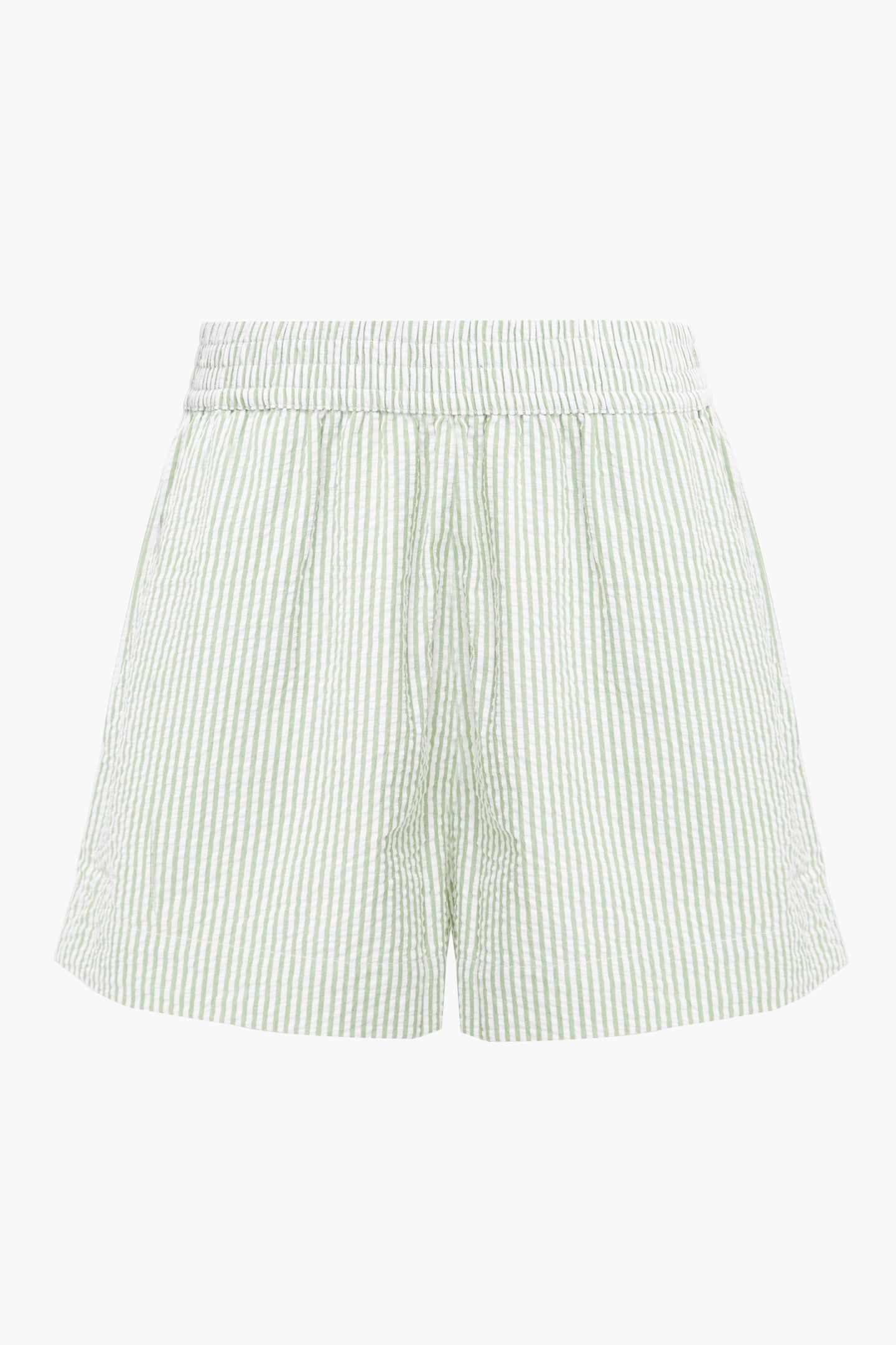SEERSUCKER STRIPE SHORT GREEN/WHITE 3