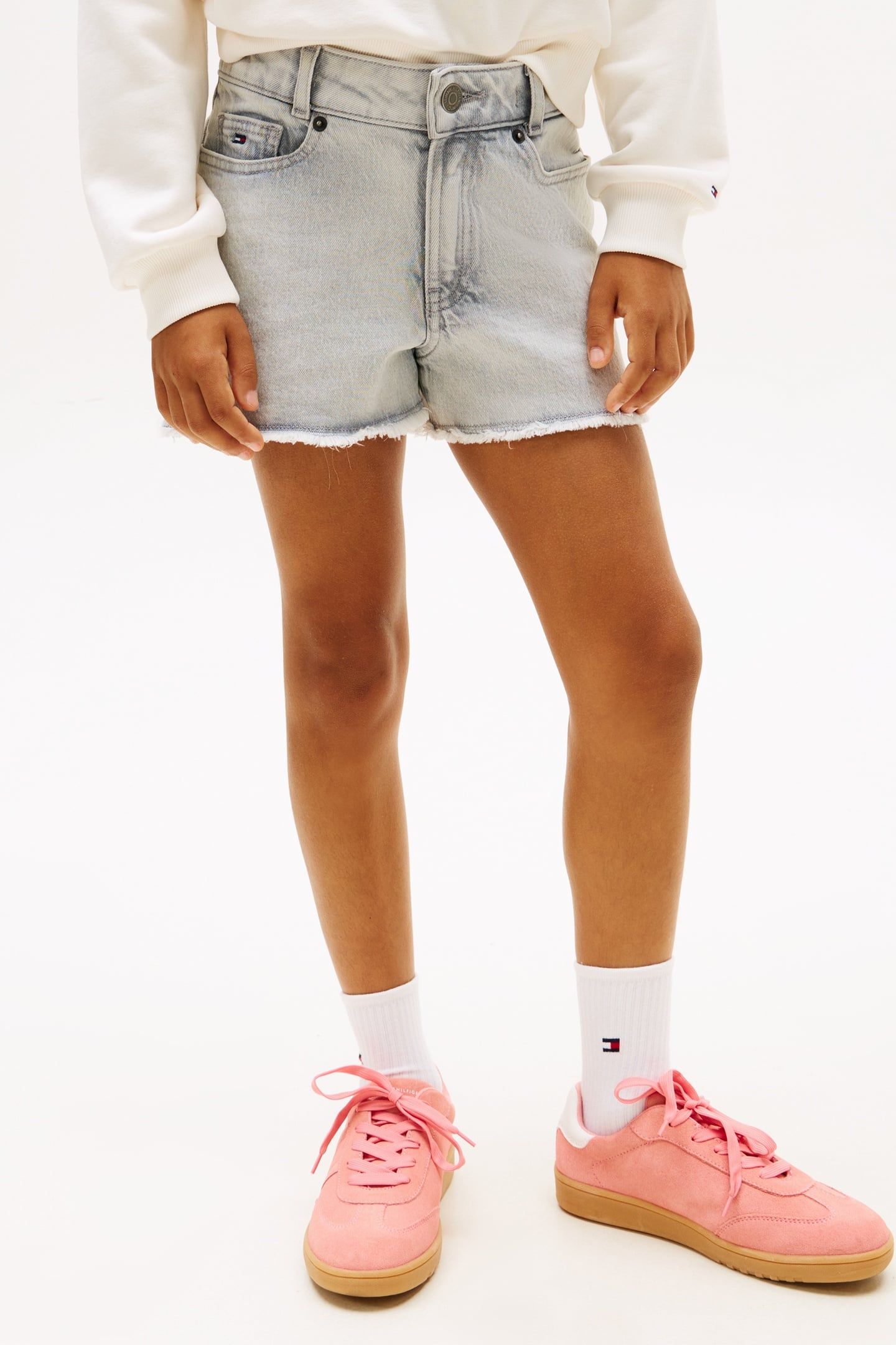 GIRLS HARPER SHORTS ICEGREY 1