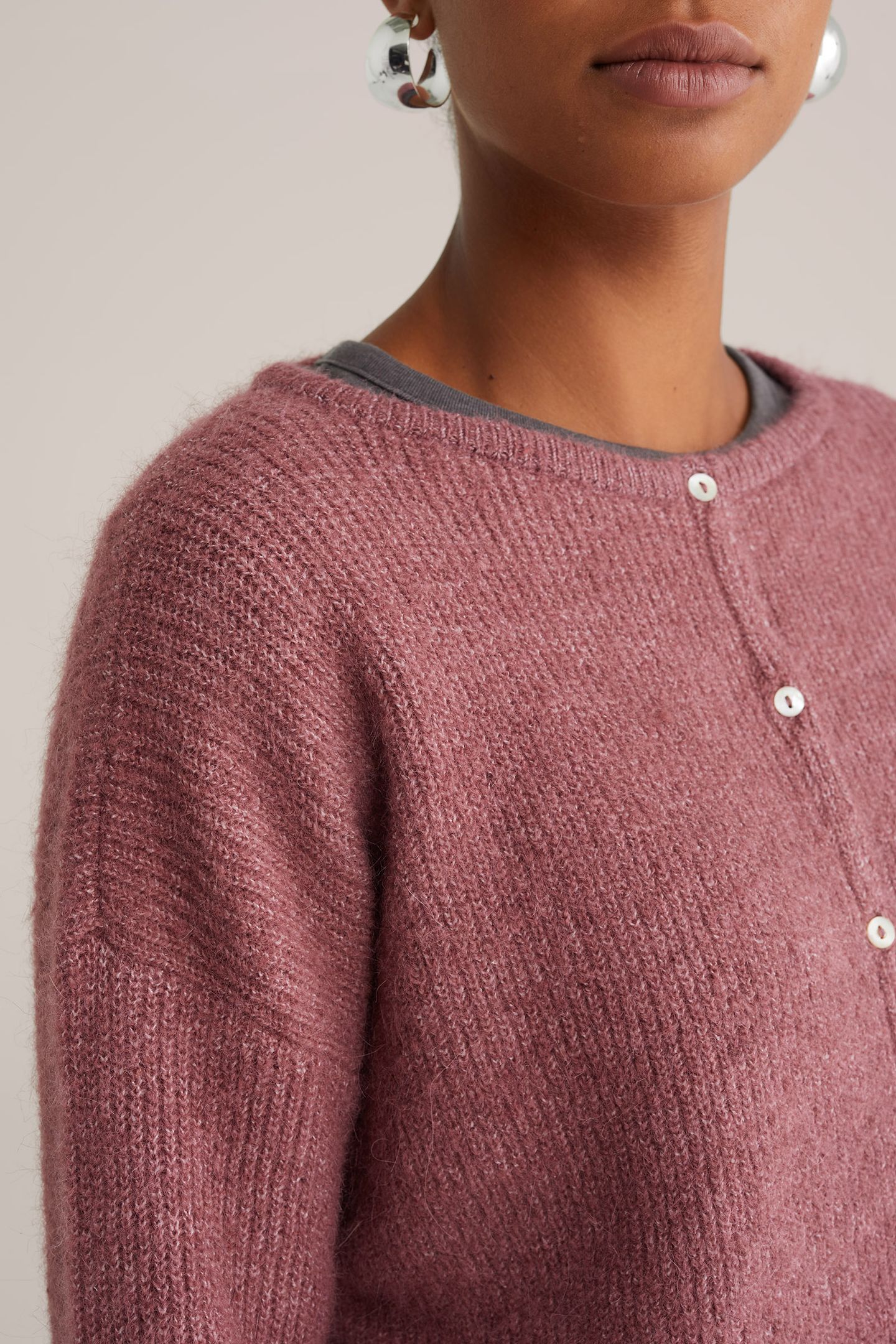 KNITTED CARDIGAN LIGHT RED 5