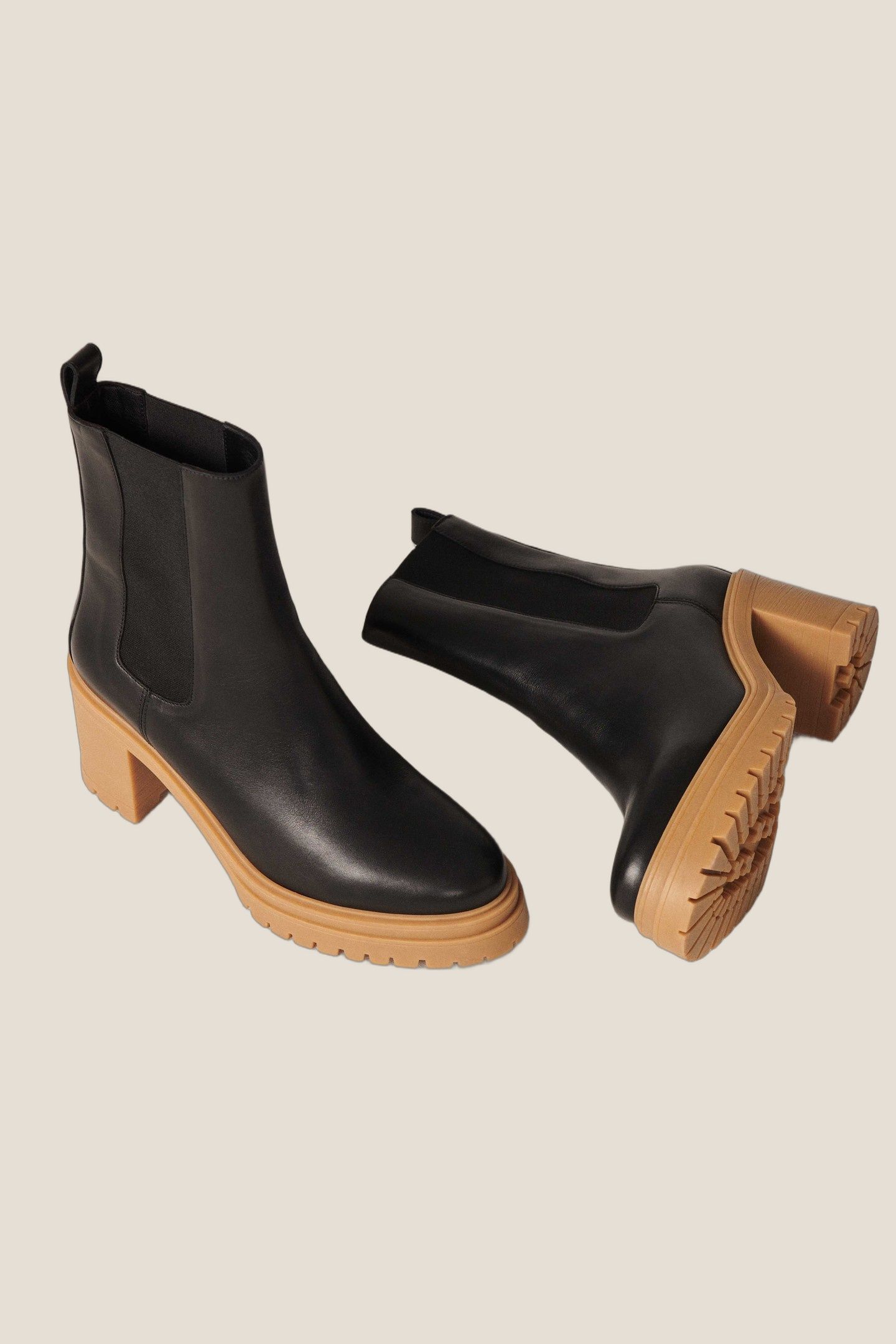 BOTTINES BI COULEUR CLARE NOIR 4