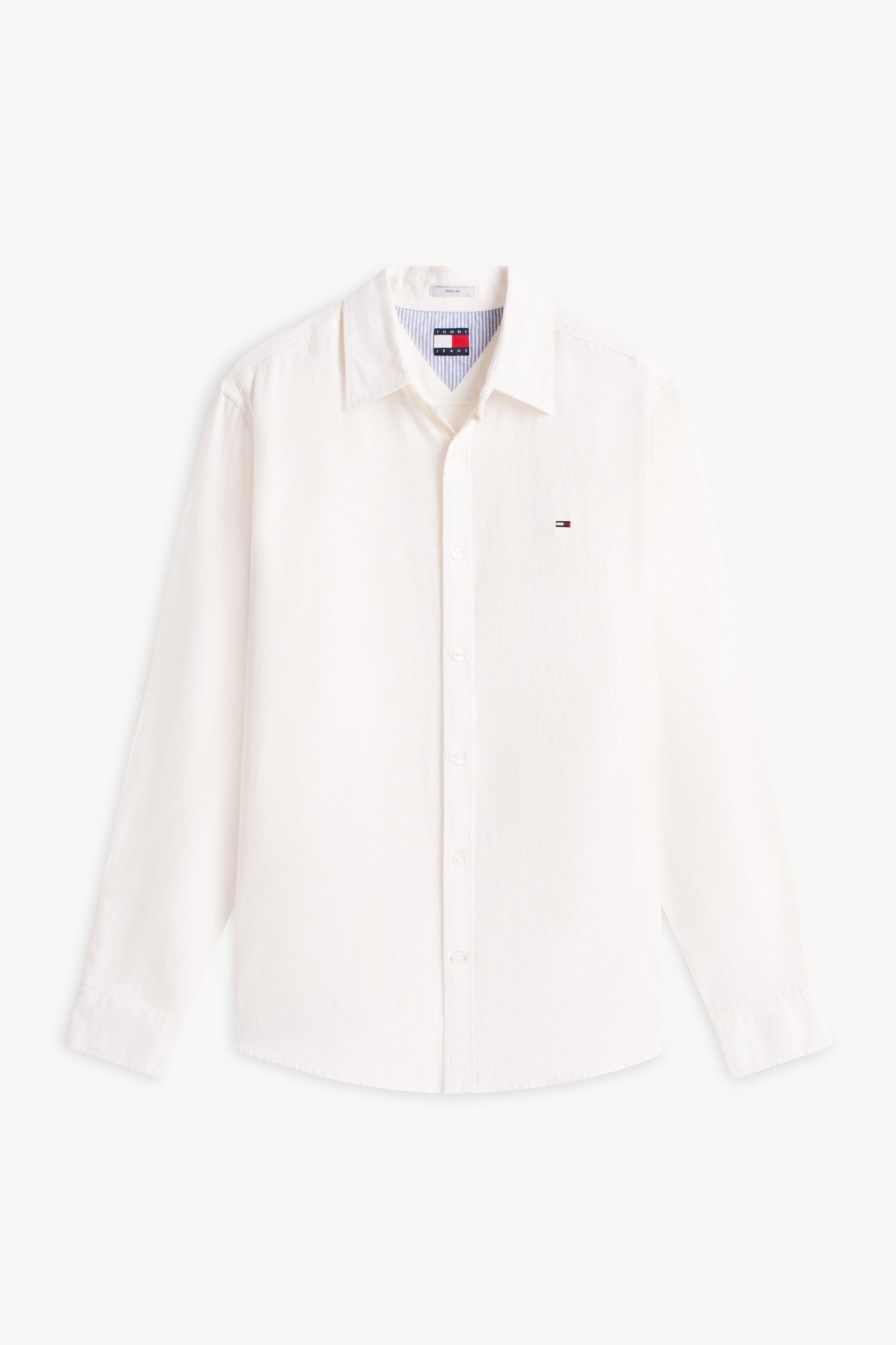 TJM REGULAR LINEN BLEND SHIRT ECRU 4