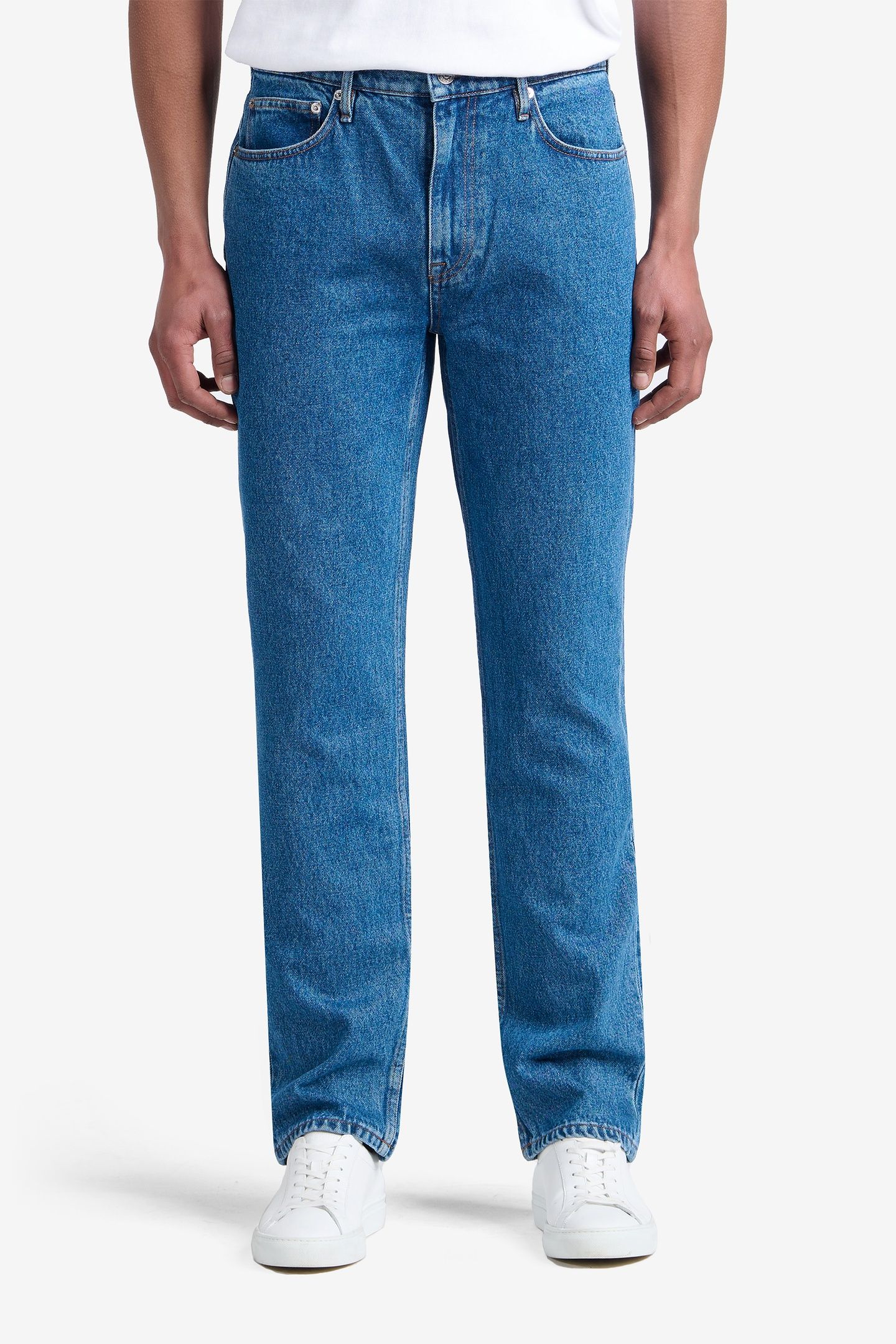 CARLIN DENIM COTTON MID BLUE 1