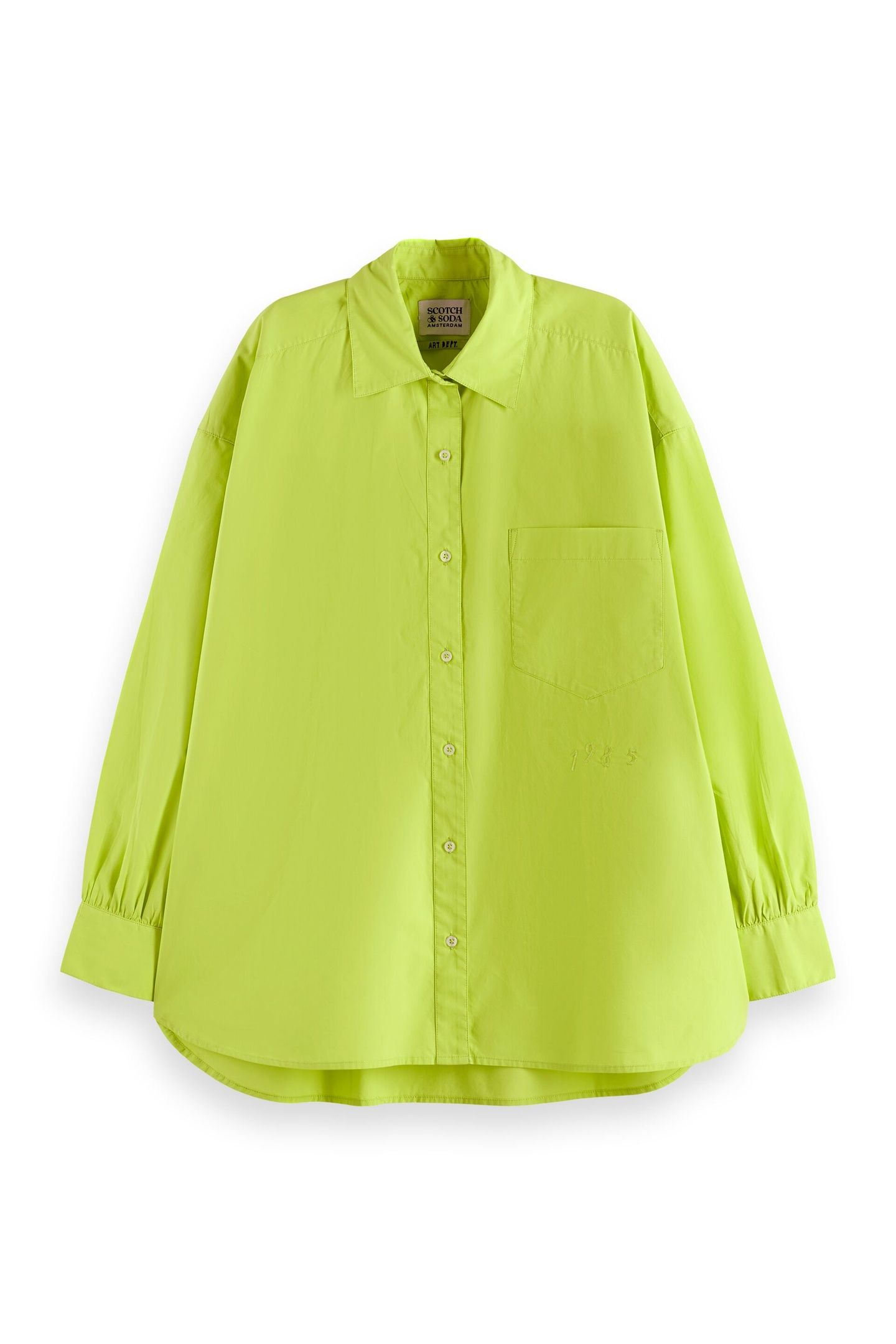 EMBROIDERED GIRLFRIEND SHIRT GREEN GLOW 4