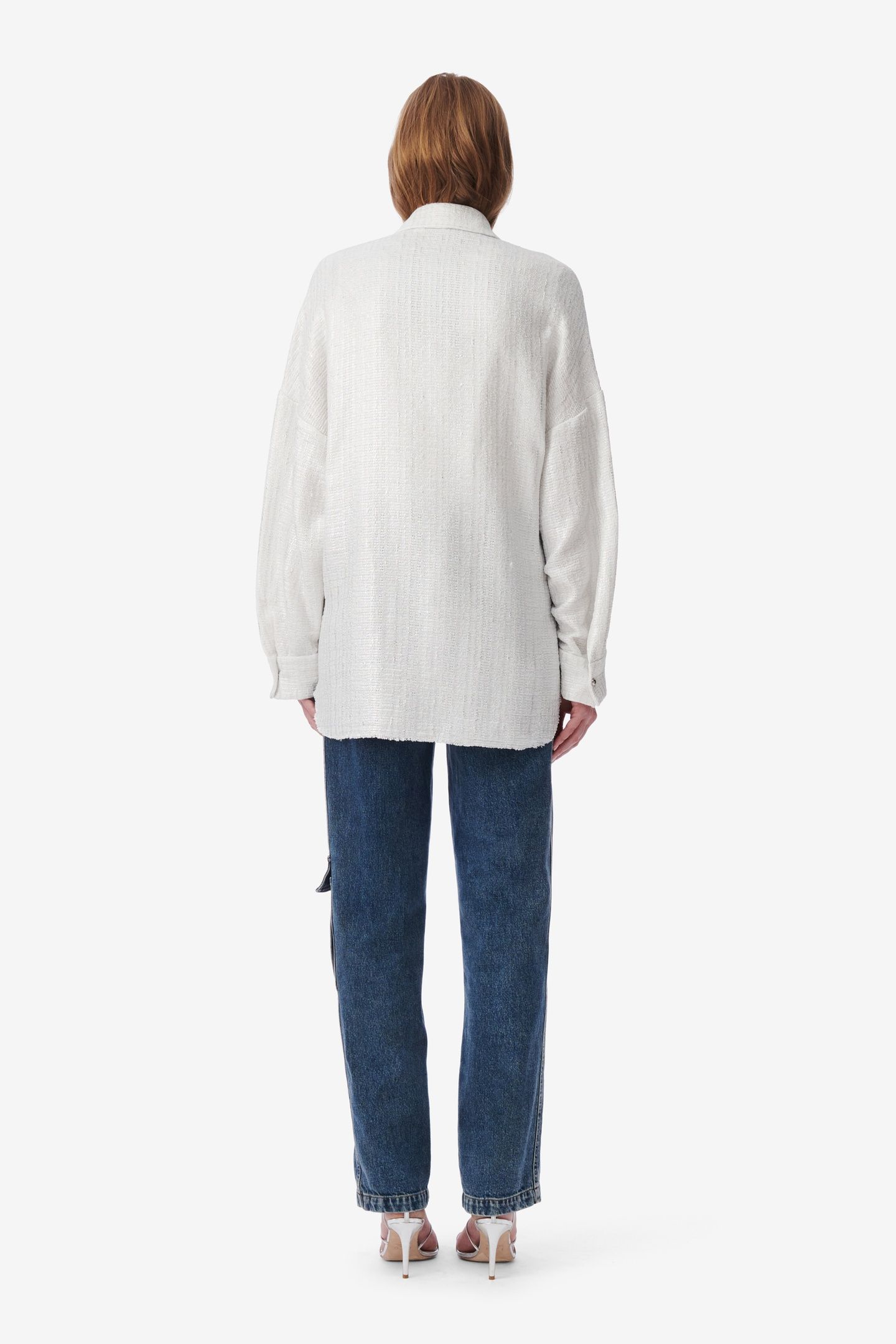SHOANA OVERSHIRT WHITE/SILVER 3