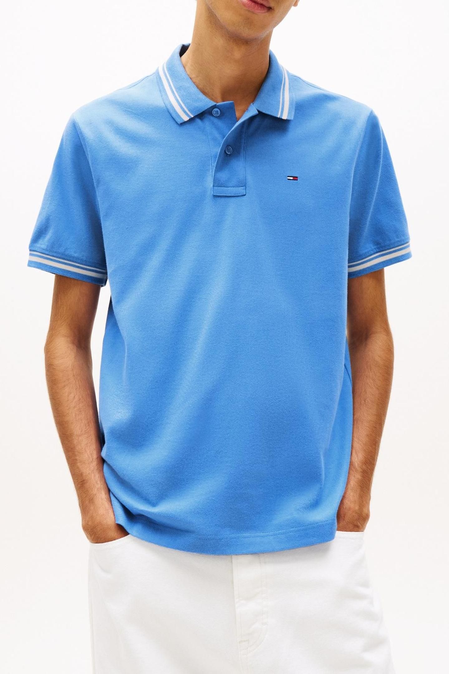 TJM REGULAR TIPPED POLO BLUE TWILIGHT 1