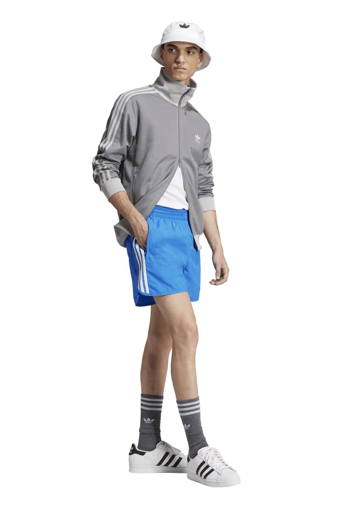 UNISEX ORIGINALS ADICOLOR CLASSICS SPRINTER SHORTS BLUE 3