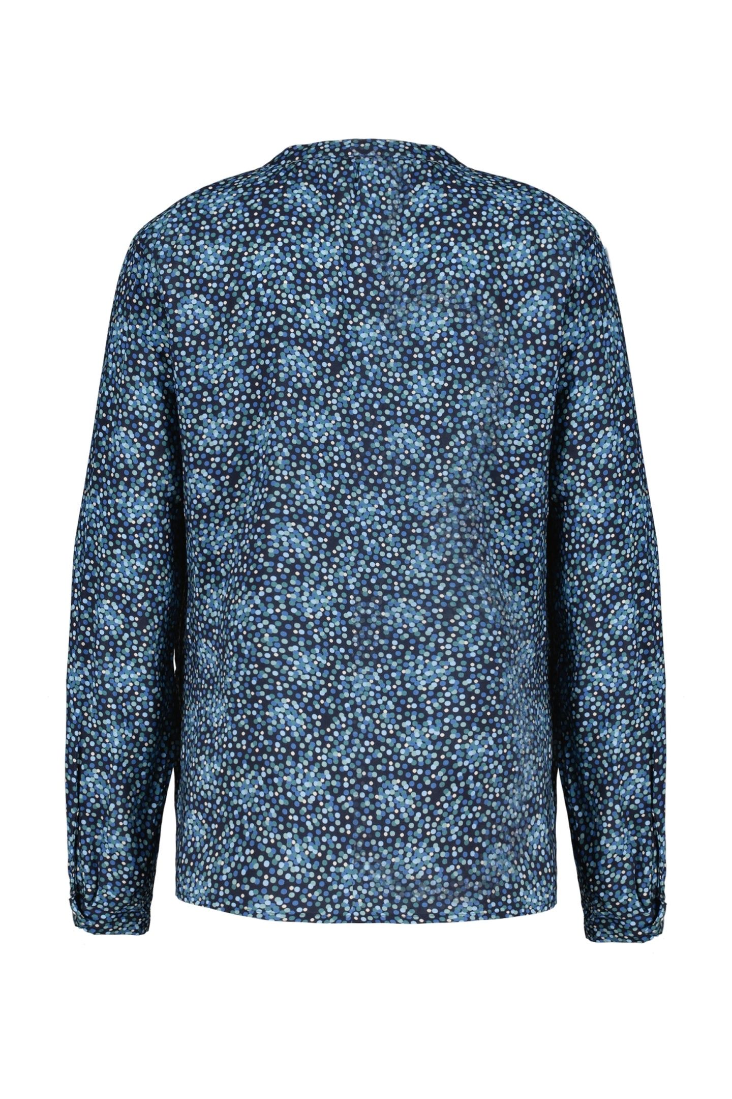 BLOUSE TYLA DARK BLUE FUJI XS PRINT 10
