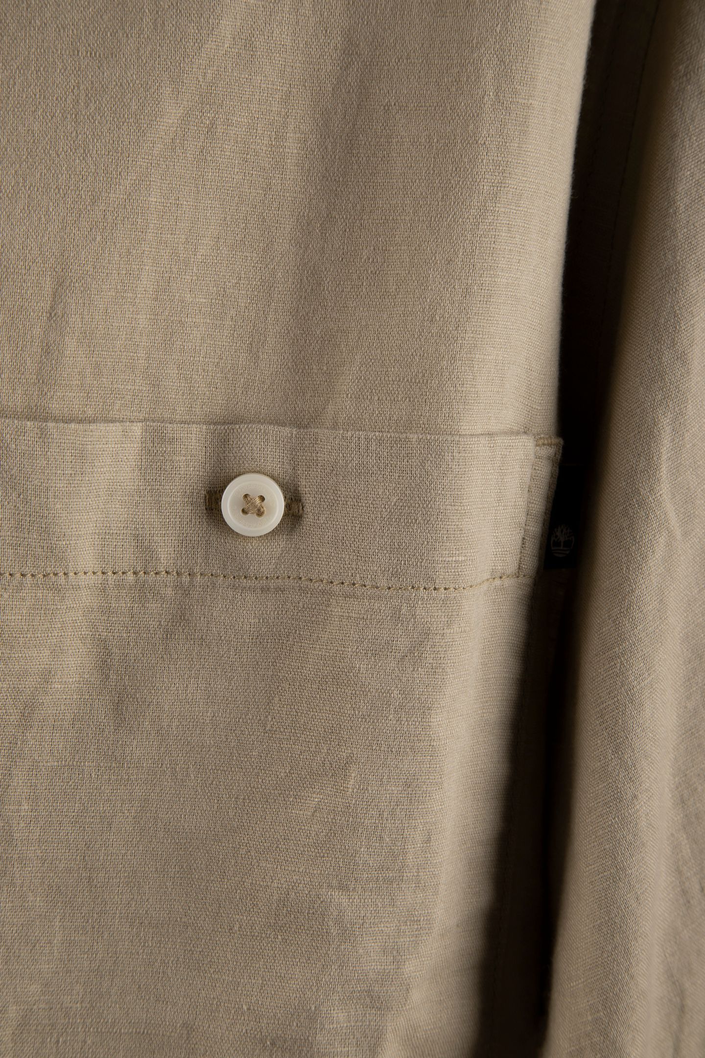 COTTON/LINEN POCKET LS SHIRT LEMON PEPPER 6