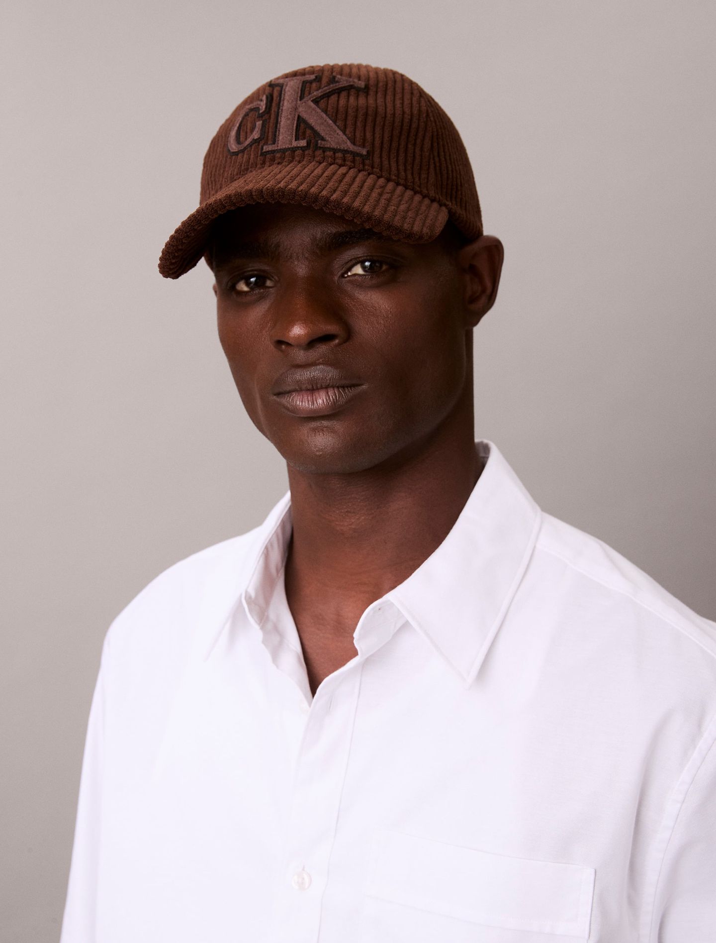 FELT MONOGRAM PATCH CAP CHOCOLATE MARTINI 1