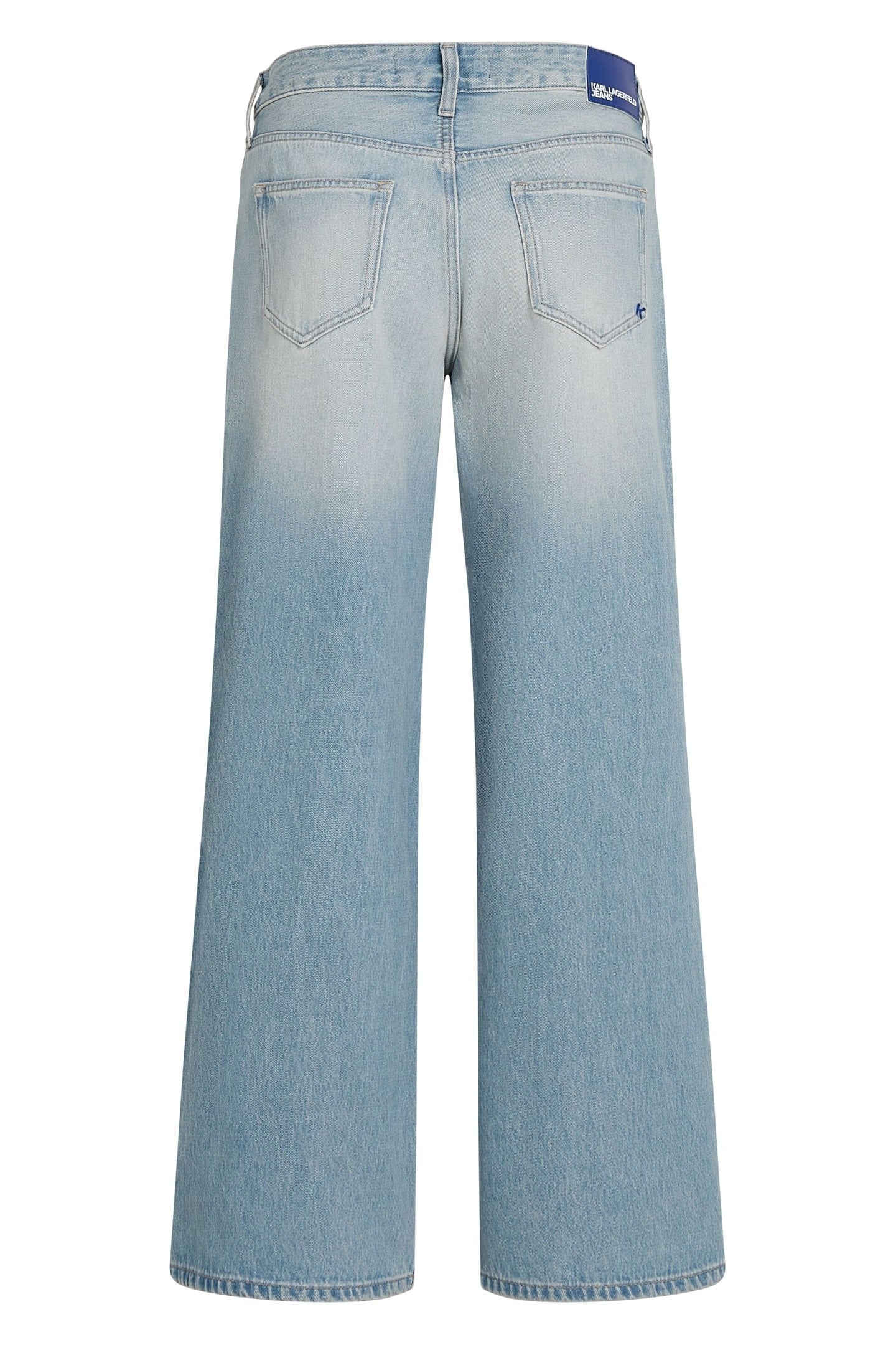 WIDE LEG PLEATED DENIM SUN FADED BLUE 7