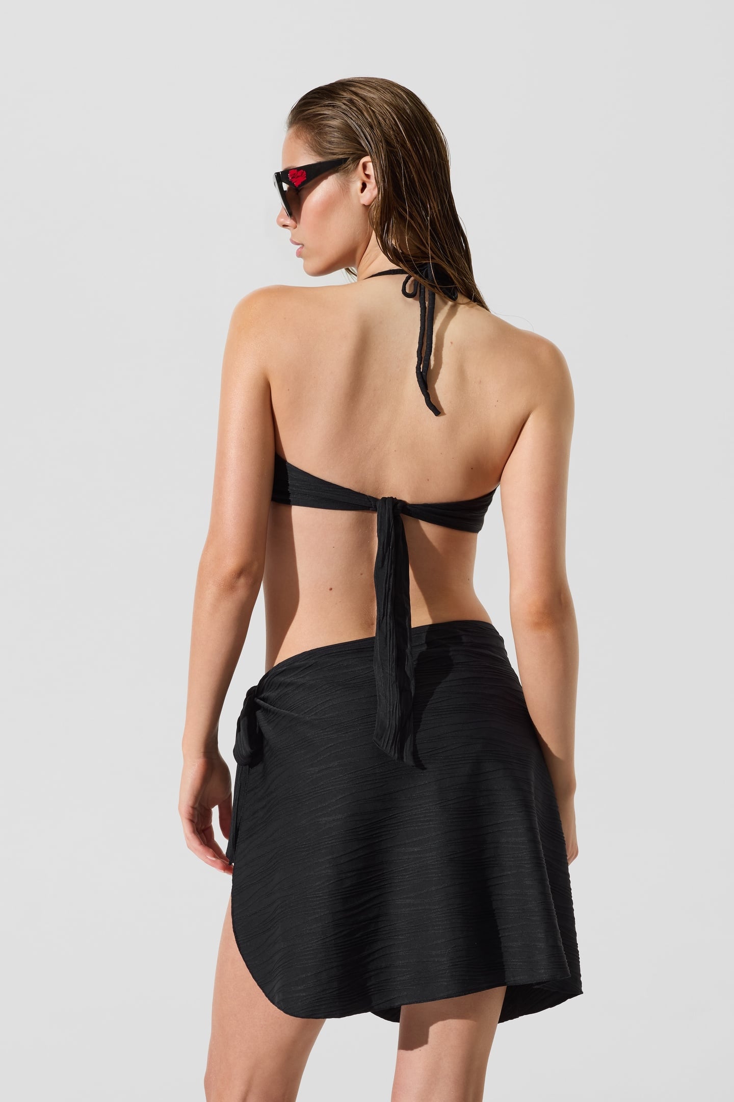 KARL RIB SHORT PAREO BLACK 3