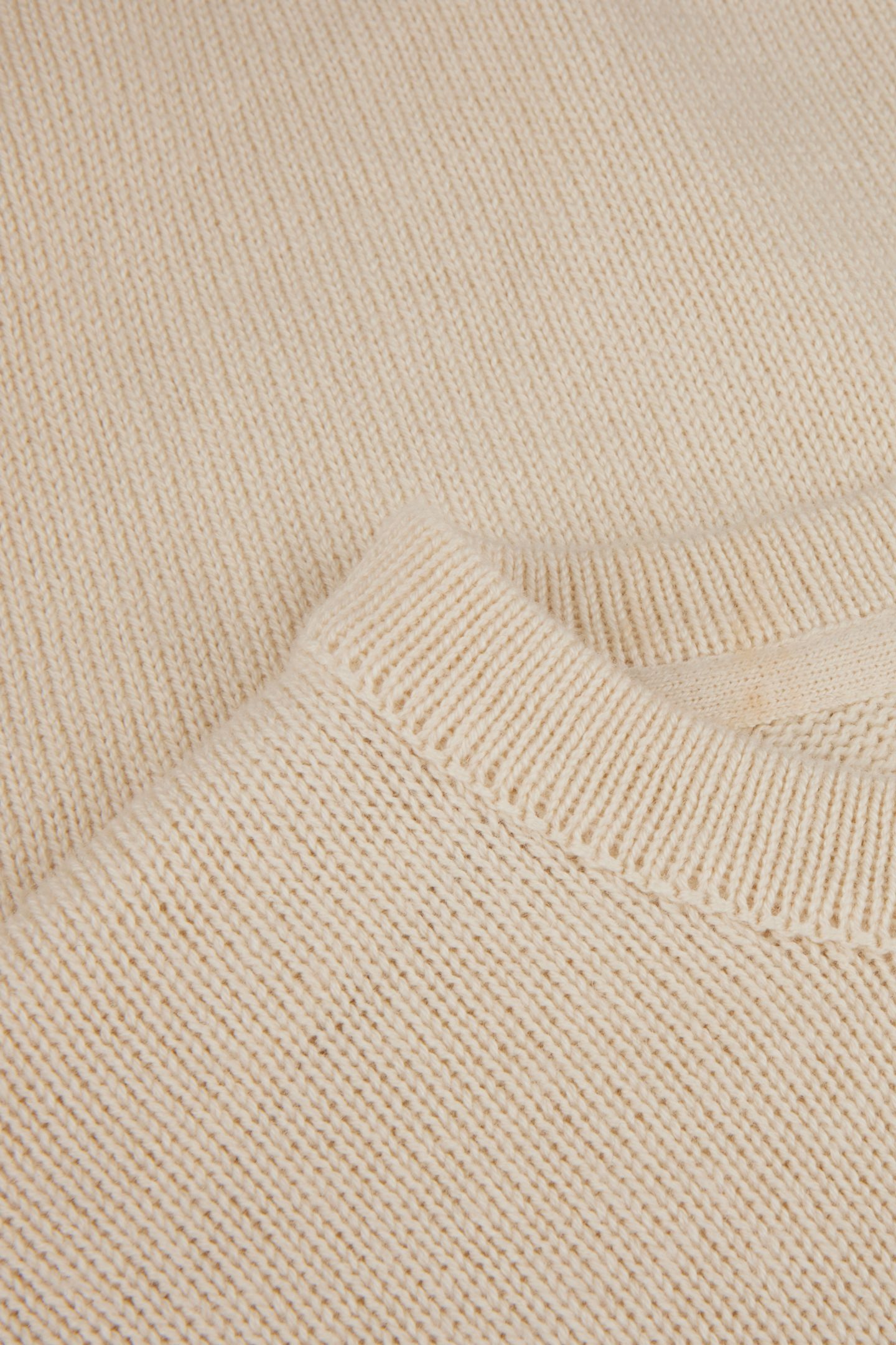 CREW NECK,INTARSIA LOGO CREAM 4