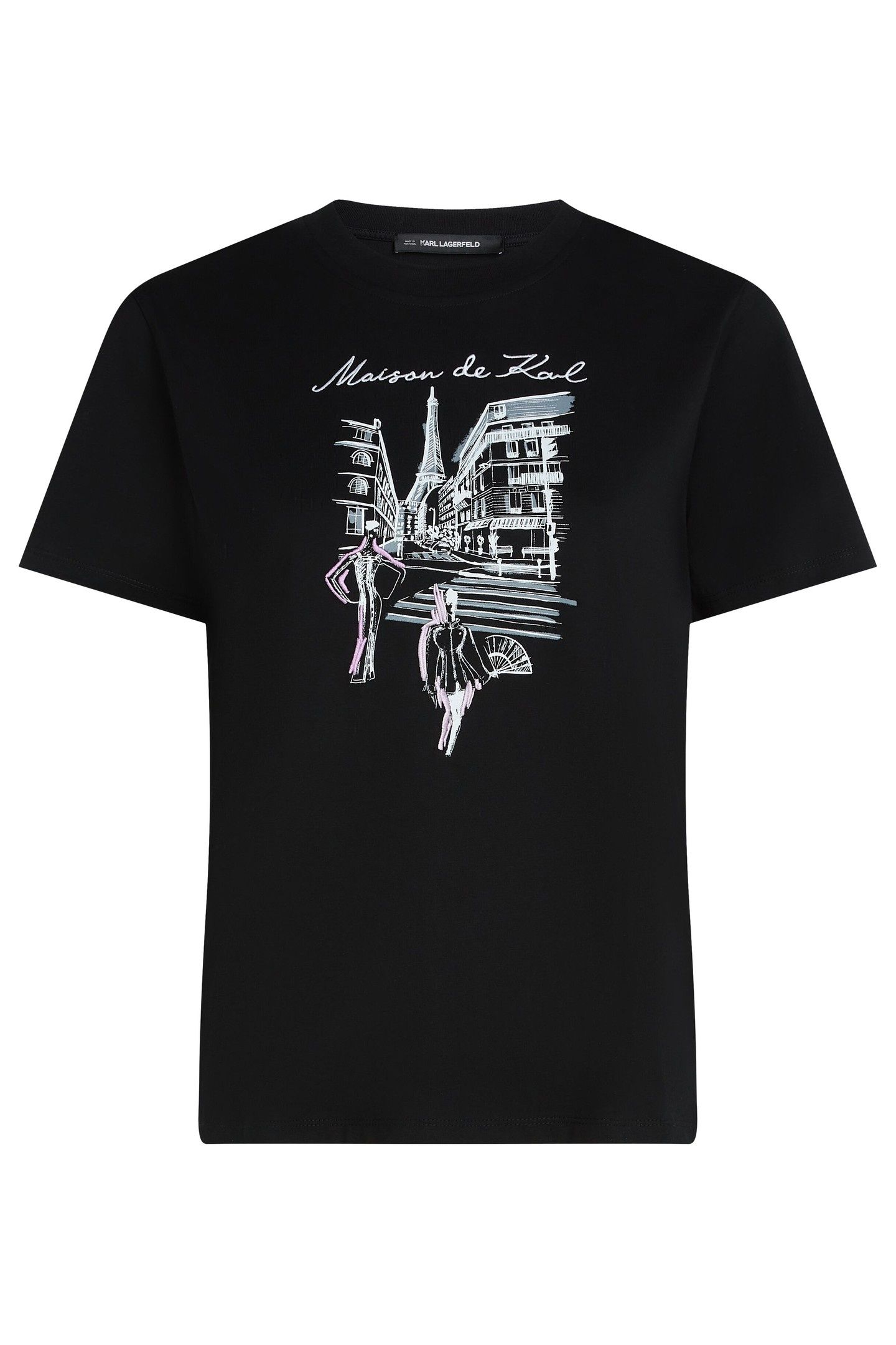PARIS SKETCH STREET T-SHIRT BLACK 6