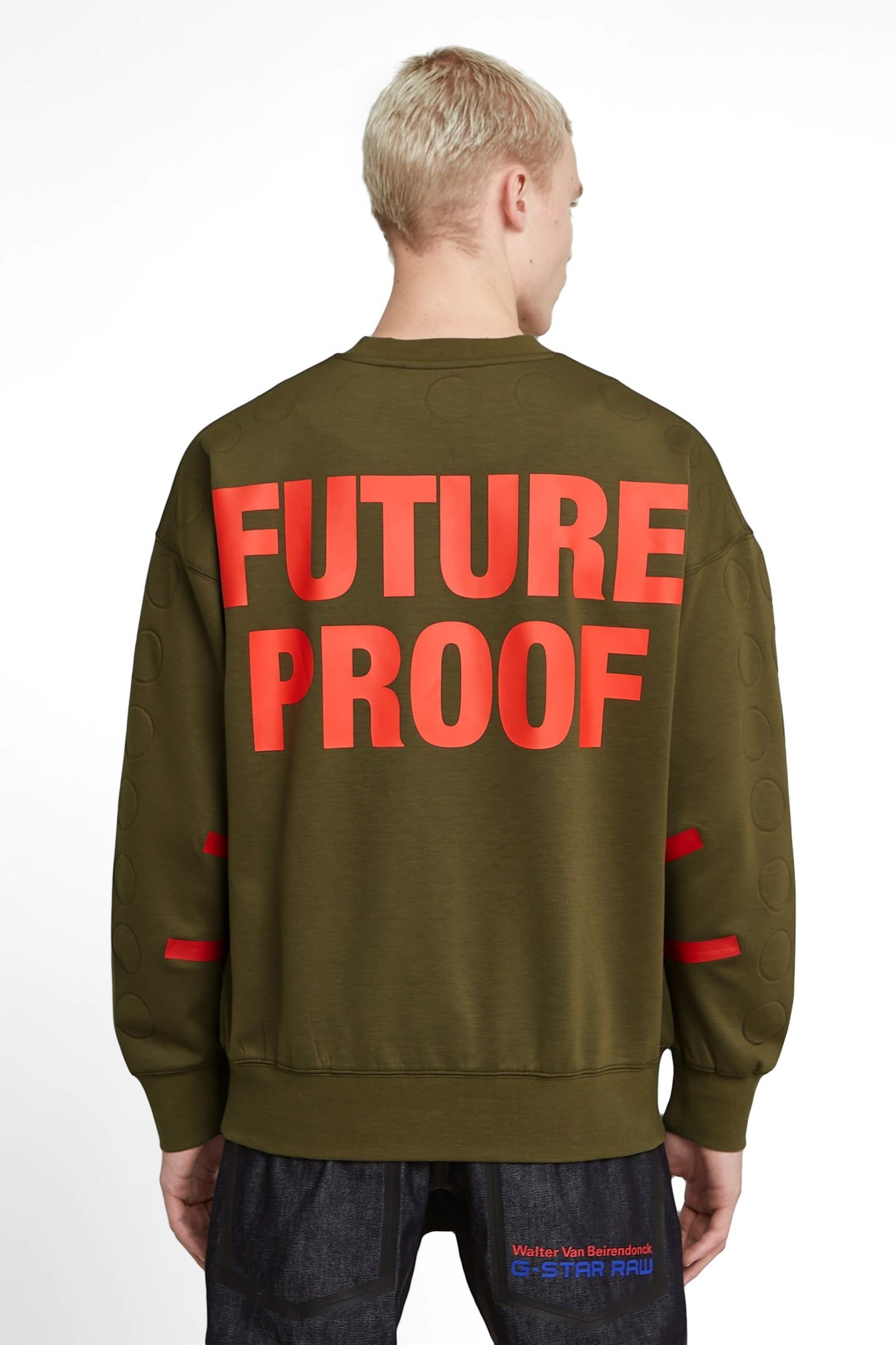 GSXWVB OVERSIZED SWEAT ARMY GREEN 3