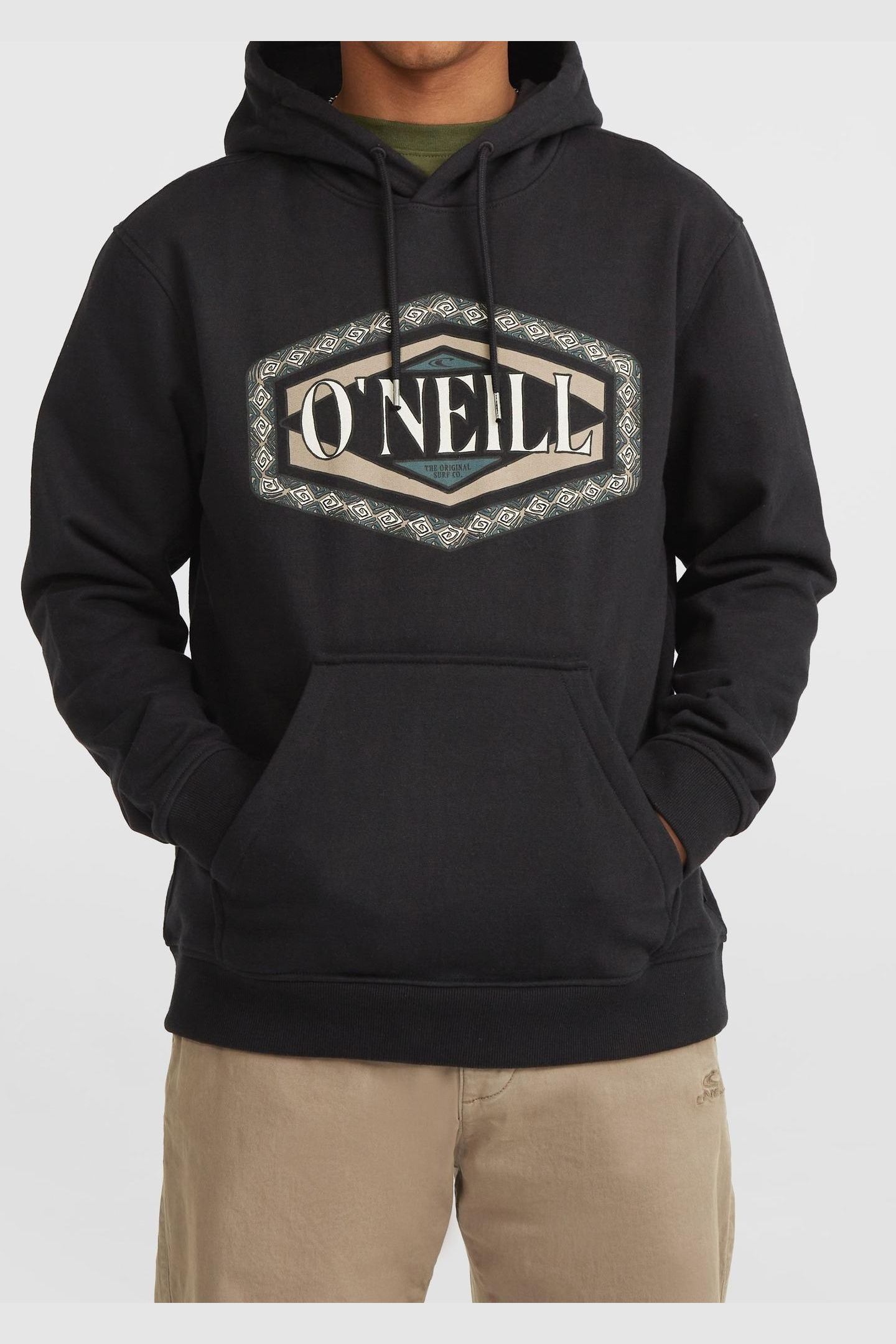 O'NEILL FRONT PRINT HOODIE BLACK OUT 5
