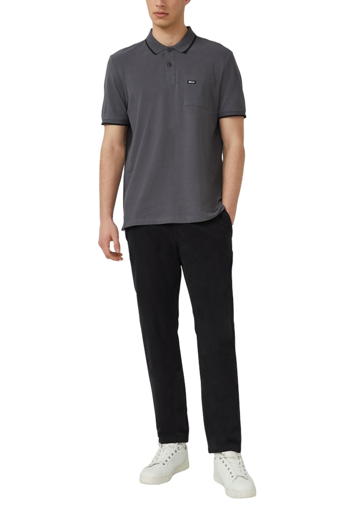 S.OLIVER POLOSHIRTS GREY/BLACK 2