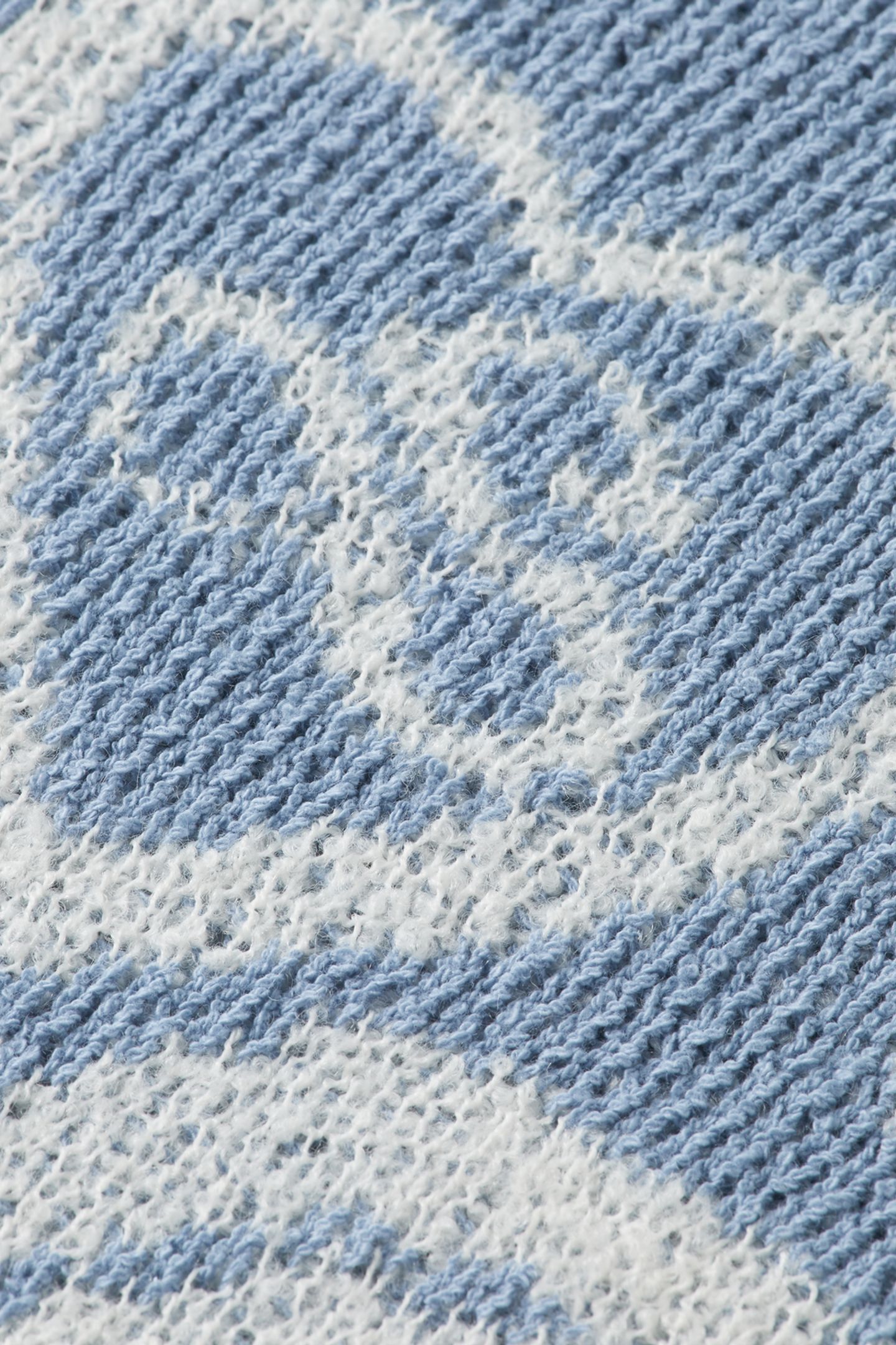 JACQUARD PULLOVER FADED DENIM 6