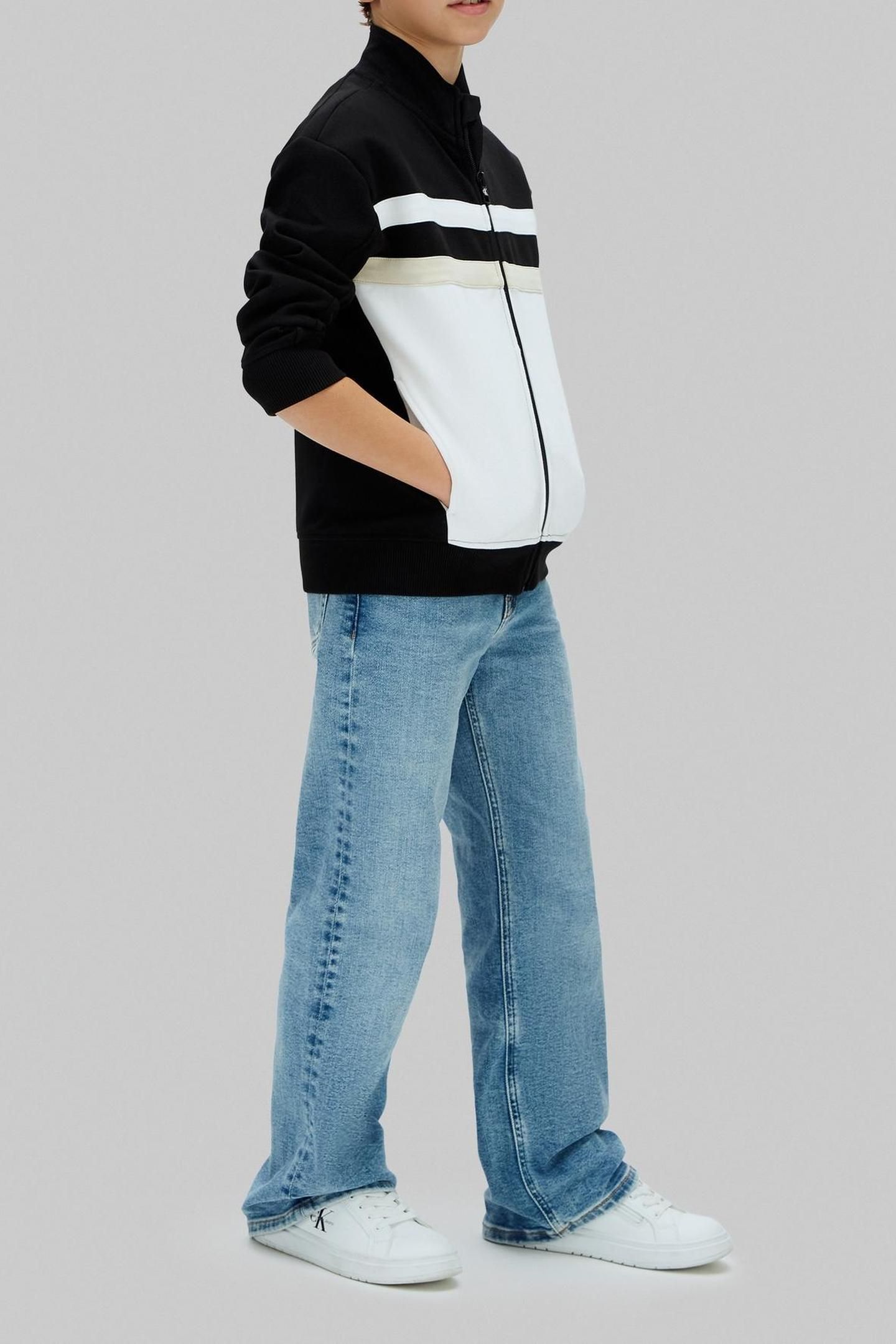 BOYS COLORBLOCK RELAXED SWEATSHIRT BLACK 3