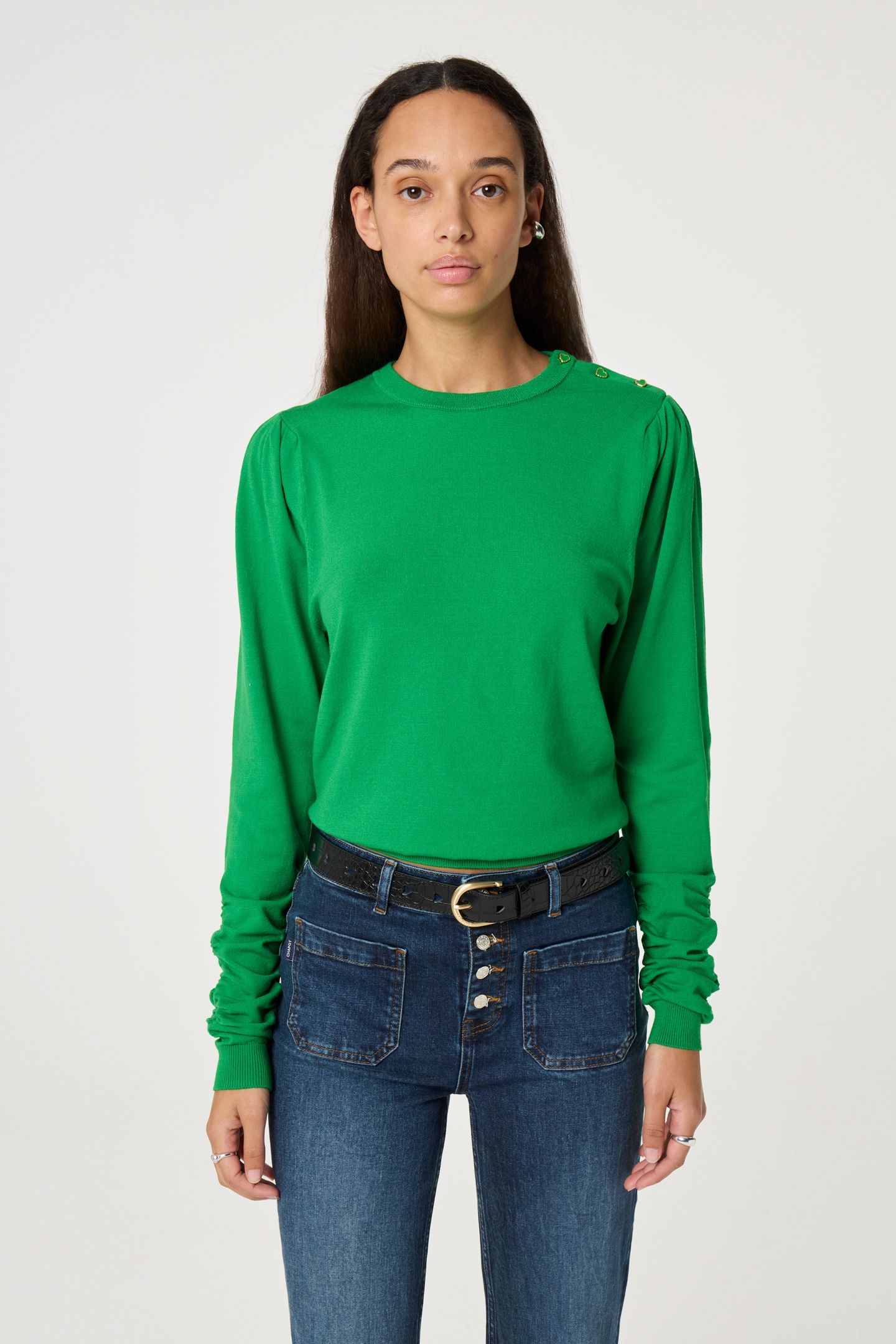 CUT IT OUT HEART BELT BLACK 2