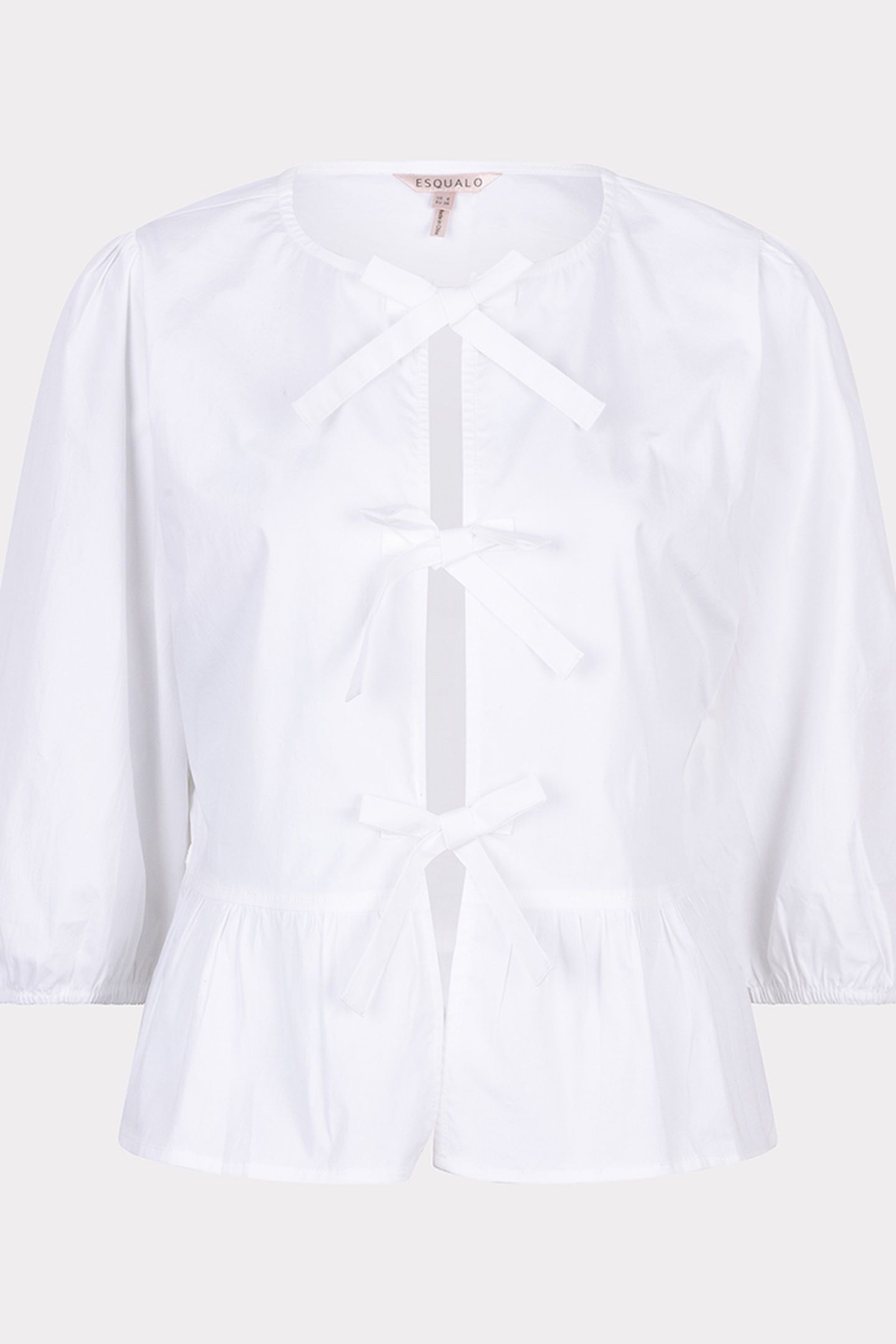 BLOUSE PEPLUM POPLIN OFF WHITE 4