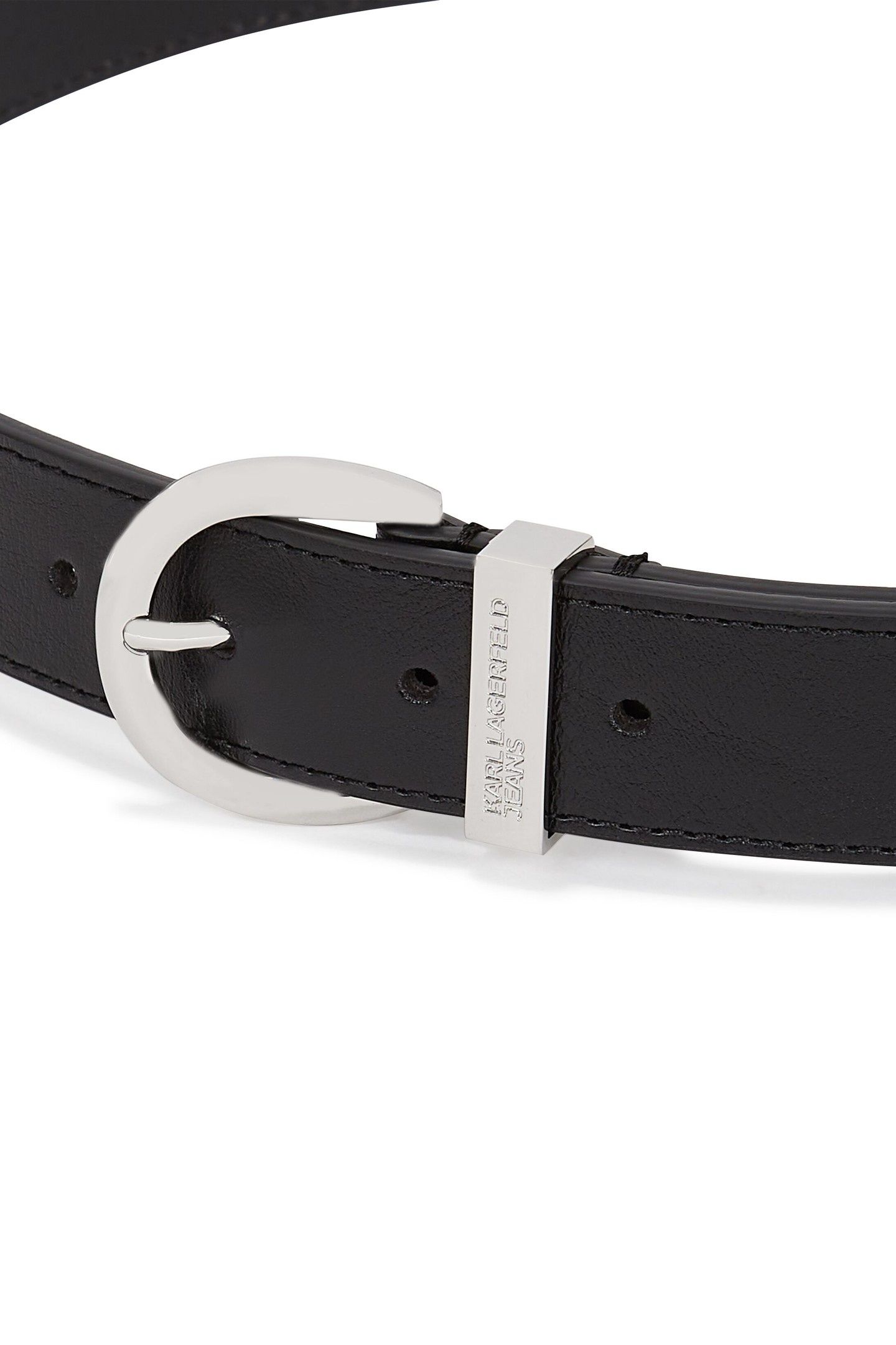 ROUND BUCKLE BELT BLACK 3