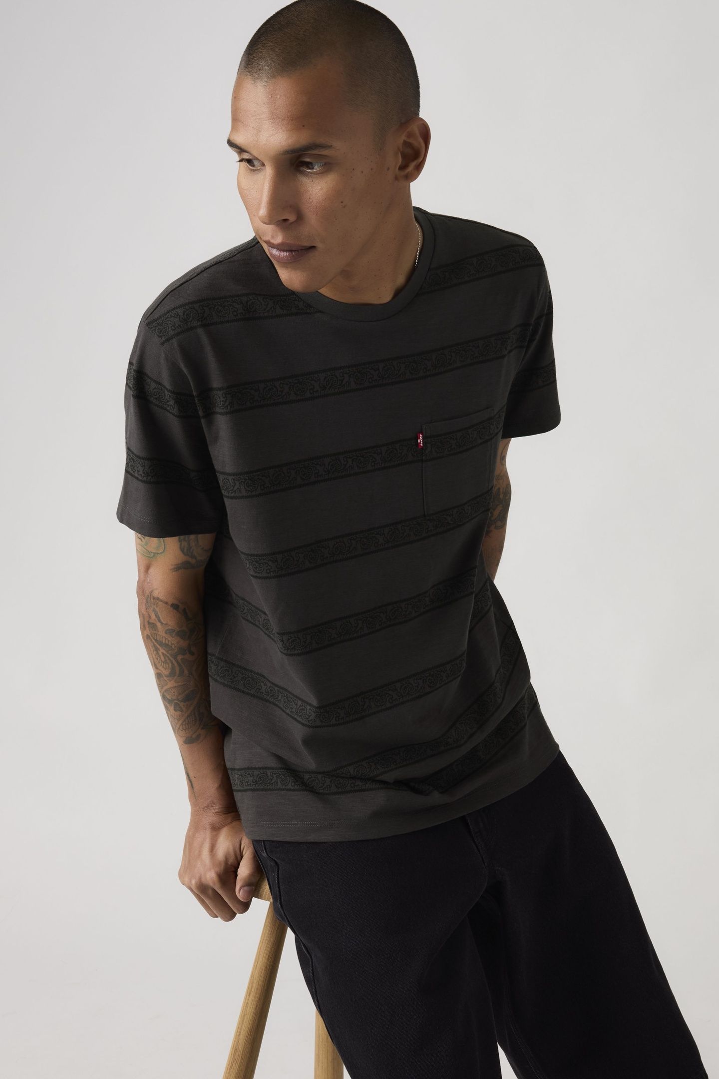 SS CLASSIC POCKET TEE KABIR PAISLEY STRI 2